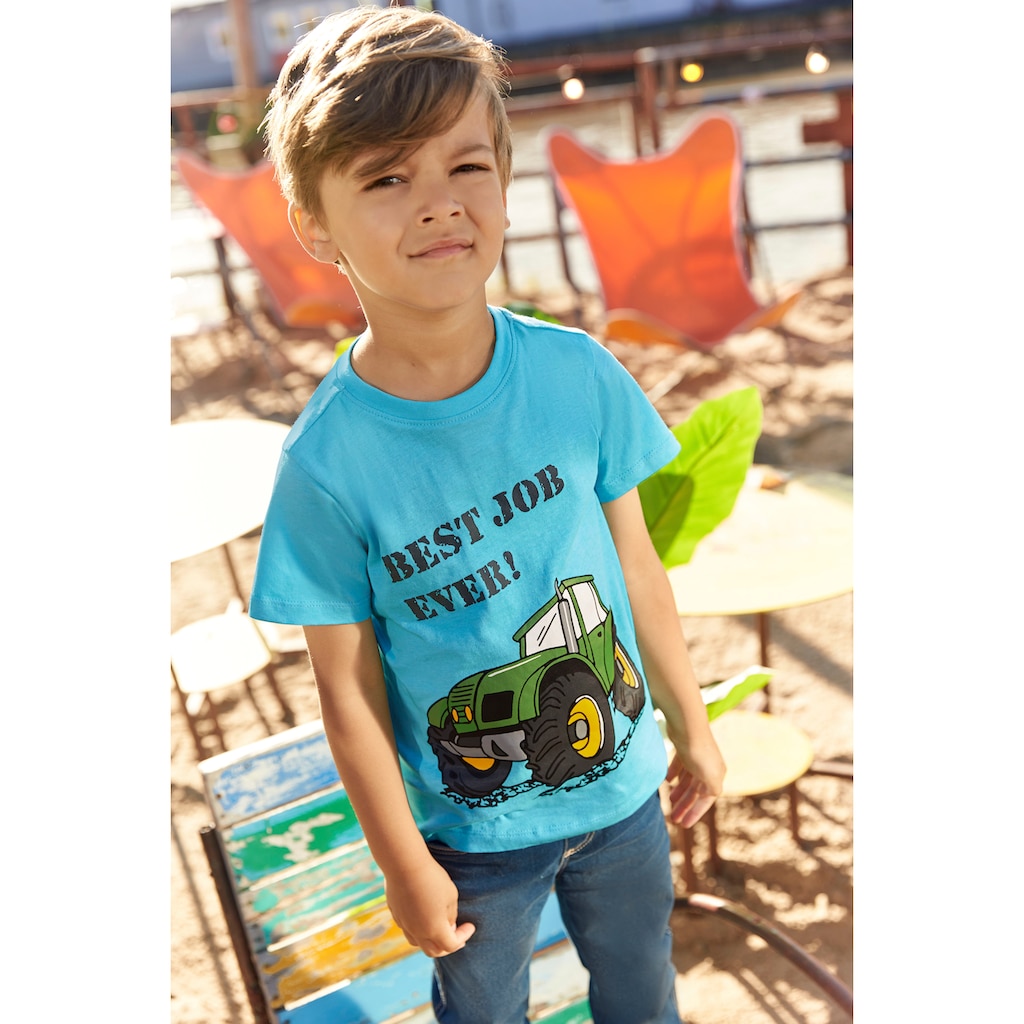 KIDSWORLD T-Shirt »BEST JOB EVER!«, (Packung, 2er-Pack)