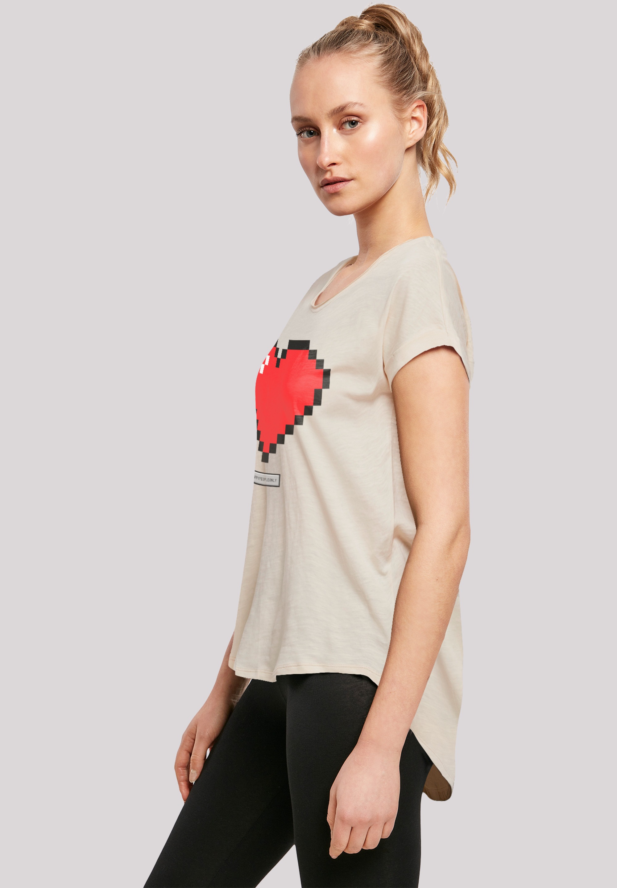 F4NT4STIC T-Shirt »Pixel Herz Good Print BAUR kaufen für Happy | Vibes People«