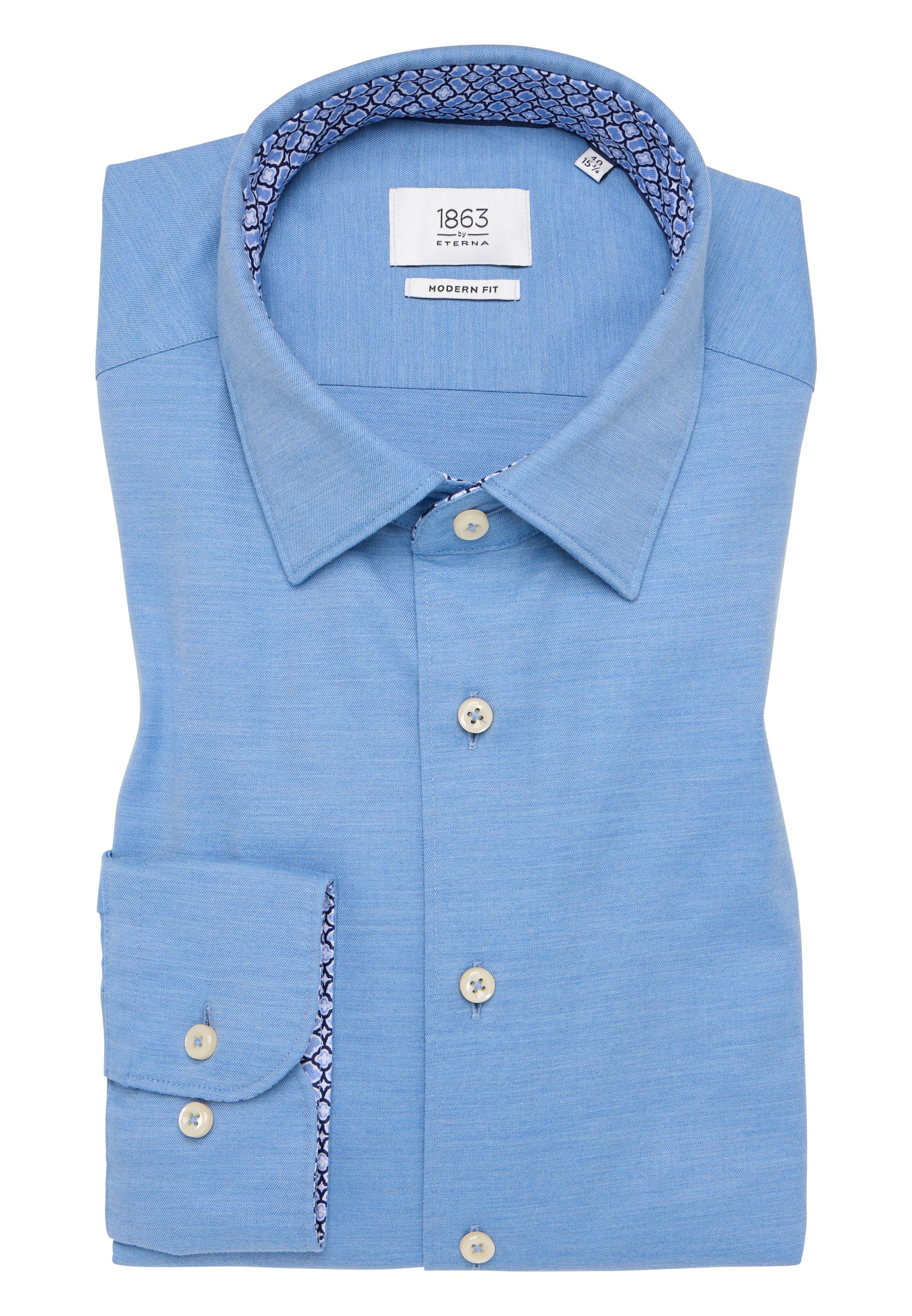 Eterna Langarmhemd »MODERN FIT«, EASY IRON (bügelleicht)