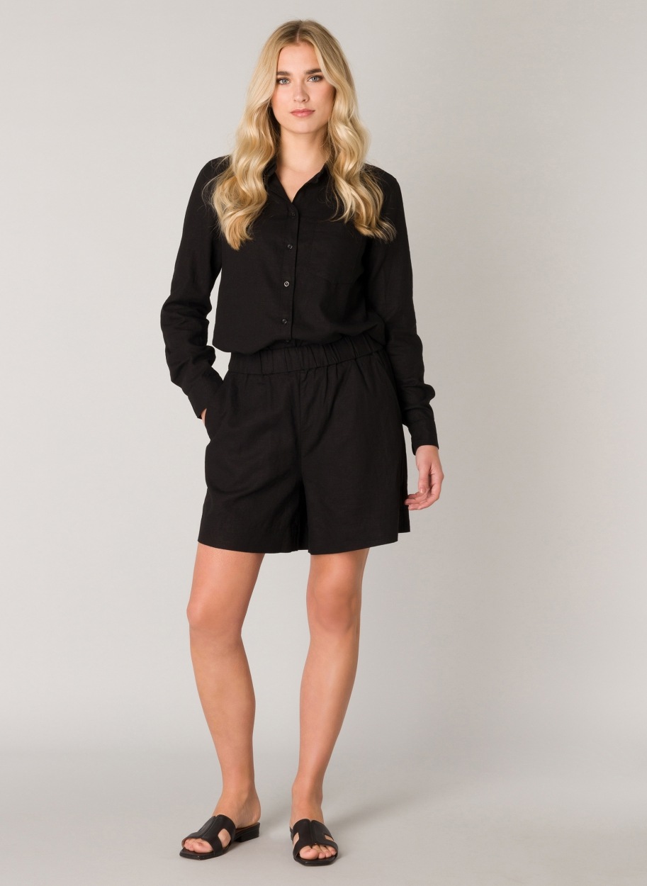 Thumbnail - Base Level Shorts Sommerhose im Leinenmix