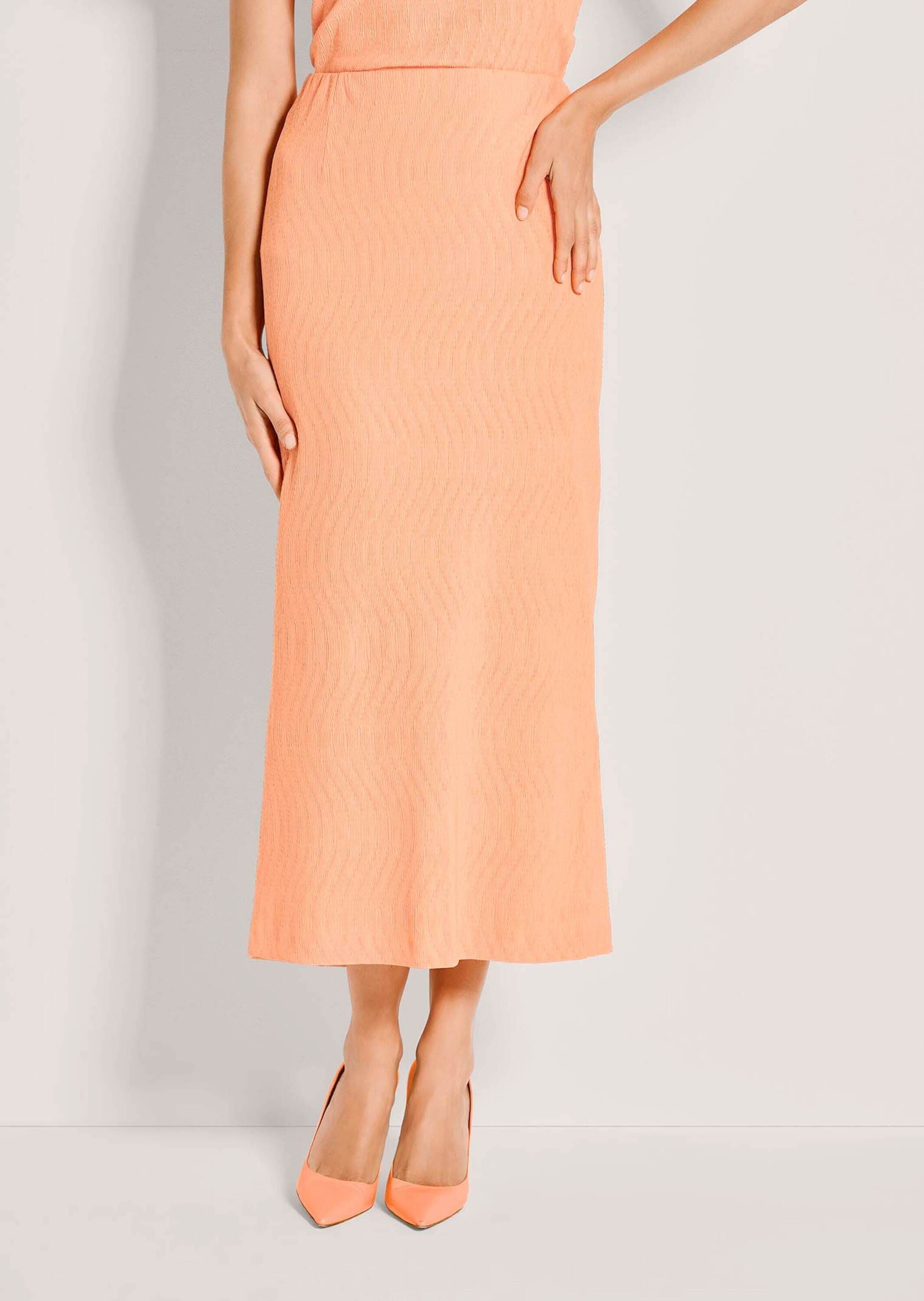 MADELEINE Midirock »Jerseyrock Sommerrock mit Wellenstruktur« Wellenstruktur