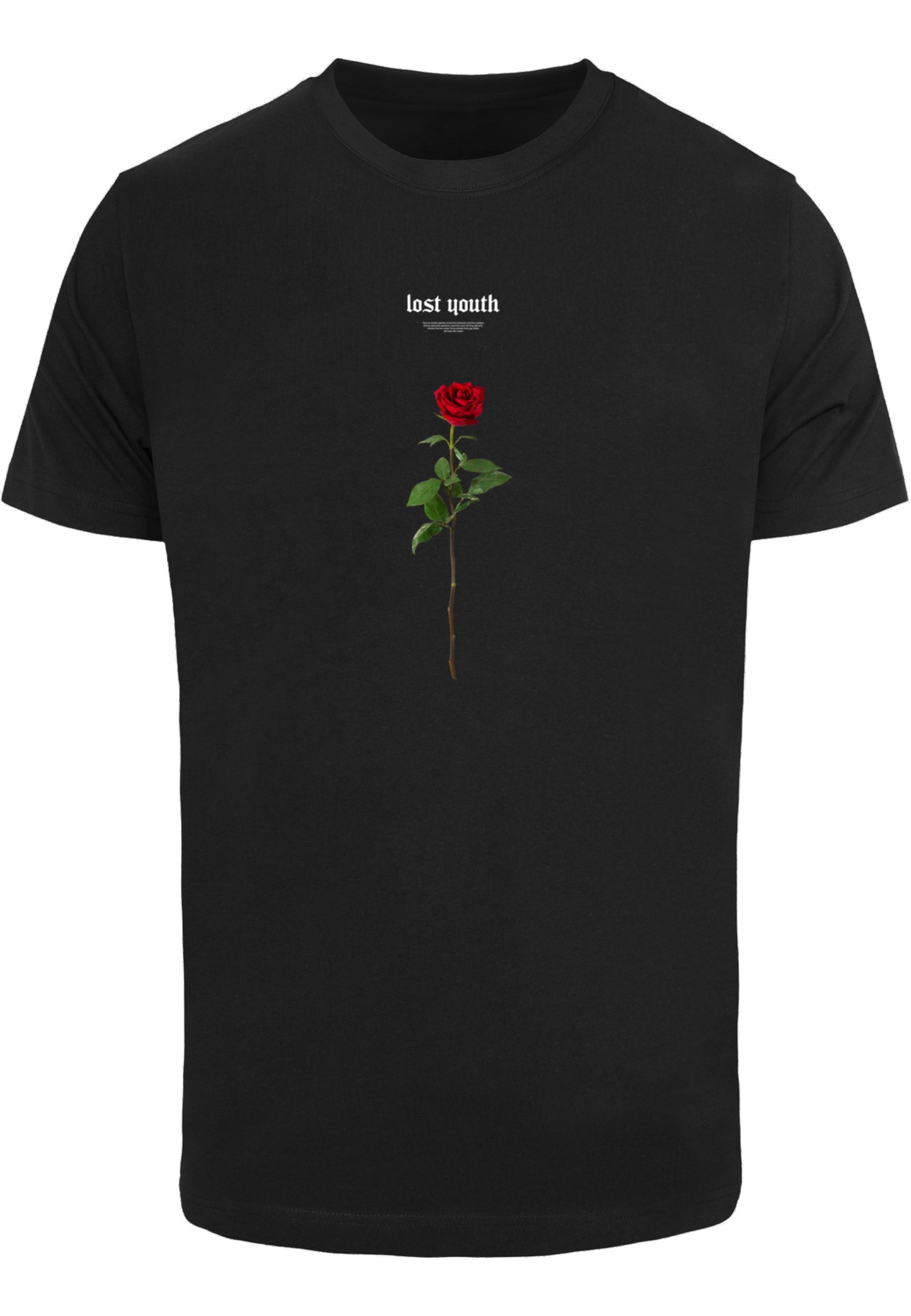 MisterTee Kurzarmshirt "MisterTee Herren Lost Youth Rose Tee" 1 Stk.