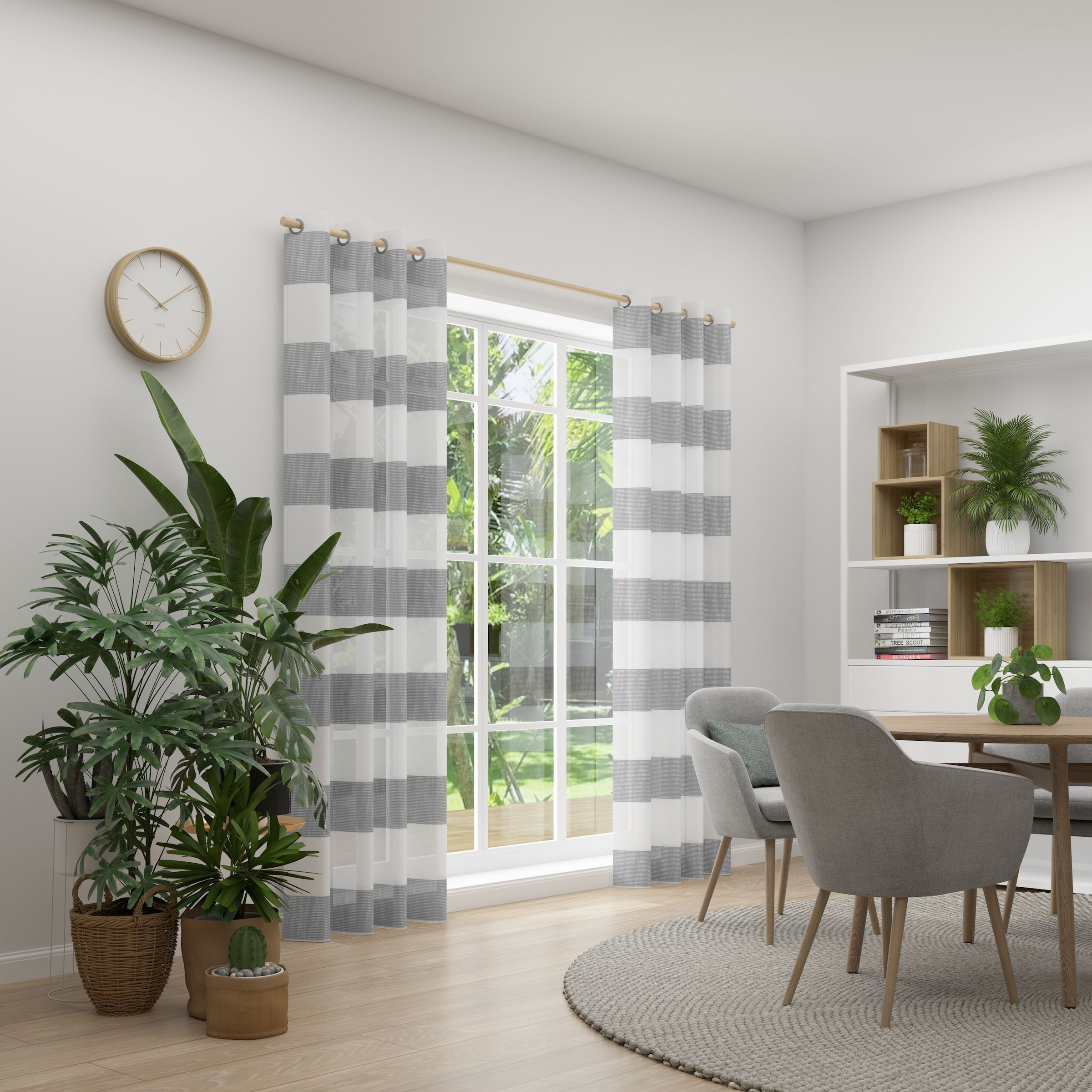 Neutex for you Vorhang "RIVA" Ösen 1 Stk. tlg. Blockstreifen, grafisches Li günstig online kaufen