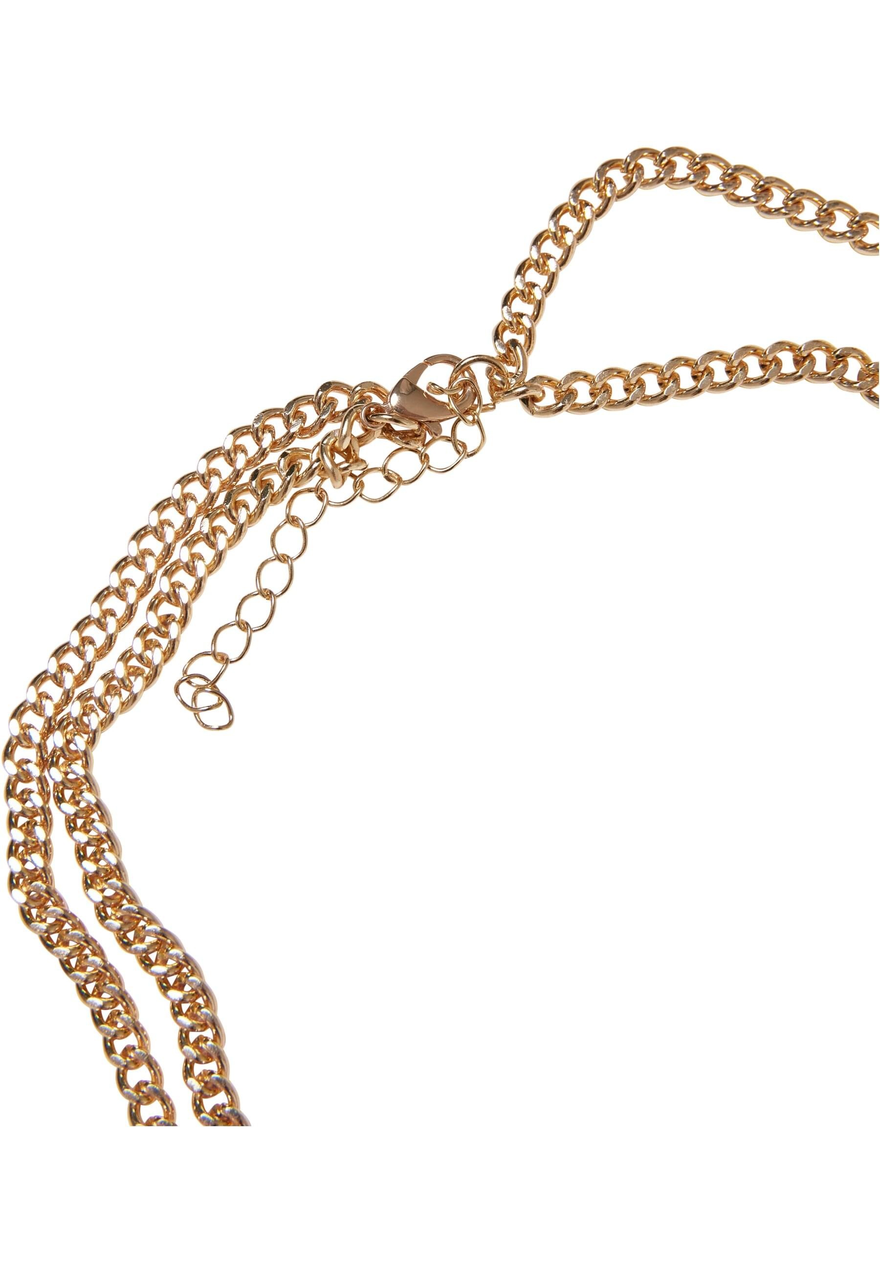 URBAN CLASSICS Halsreif »Urban Classics Unisex Various Chain Cross Necklace«
