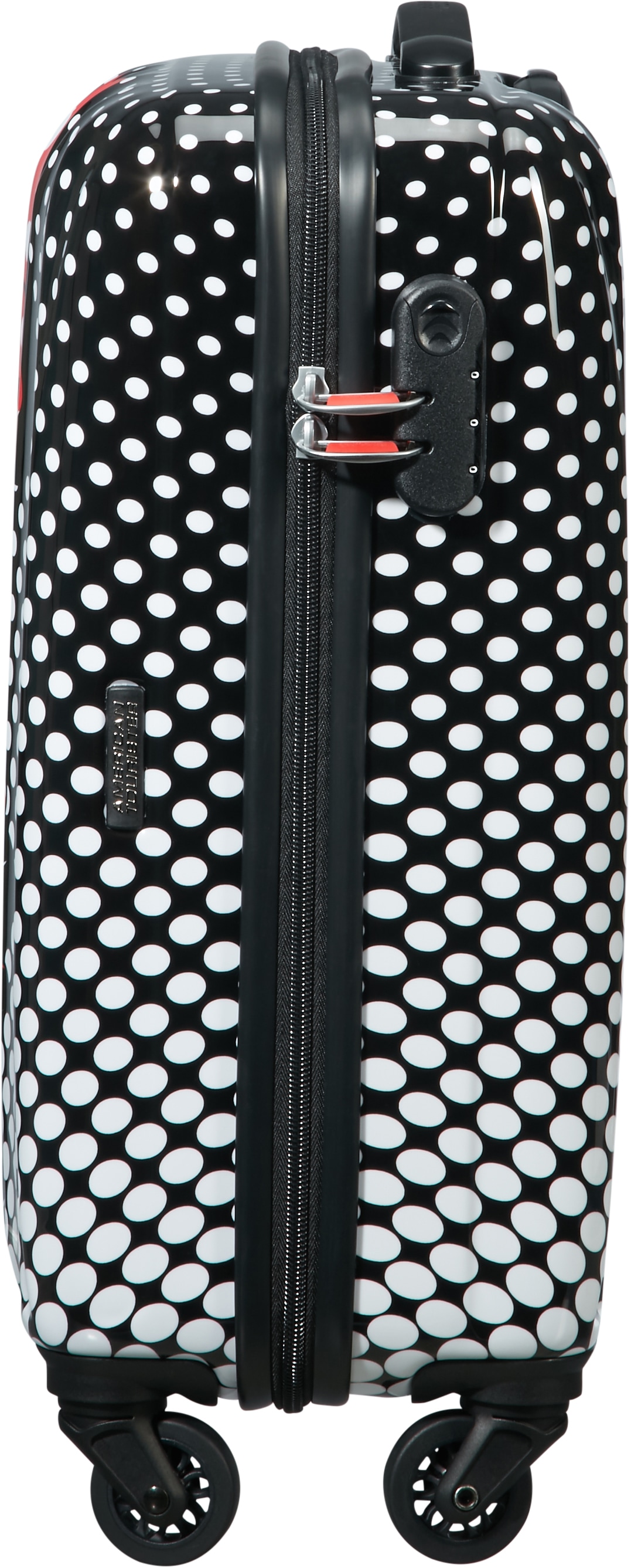 American Tourister® Hartschalen-Trolley »Disney Legends, Minnie Mouse Polka Dot, 55 cm«, 4 Rollen, Kinderreisekoffer Handgepäck Reisekoffer Trolley