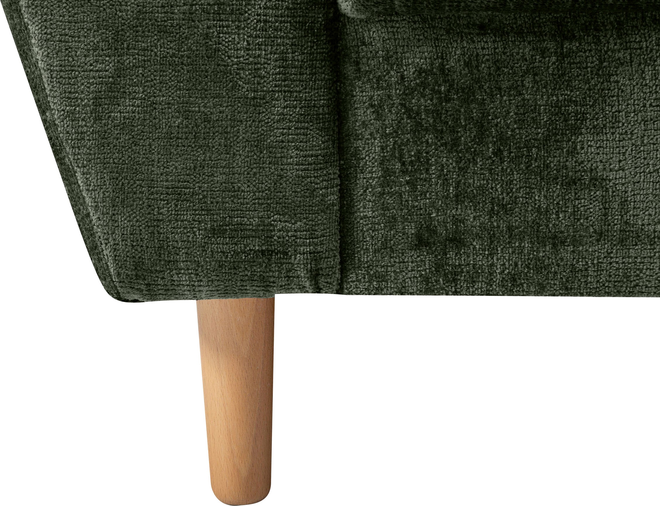 COLLECTION AB Ecksofa »Reims L-Form«, Ottomane beidseitig montierbar, inkl. Bettfunktion und Hocker
