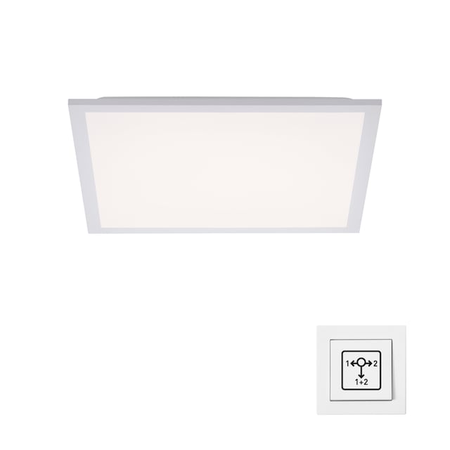 JUST LIGHT LED Deckenleuchte »FLAT«, 2 flammig-flammig, Serienschalter |  BAUR