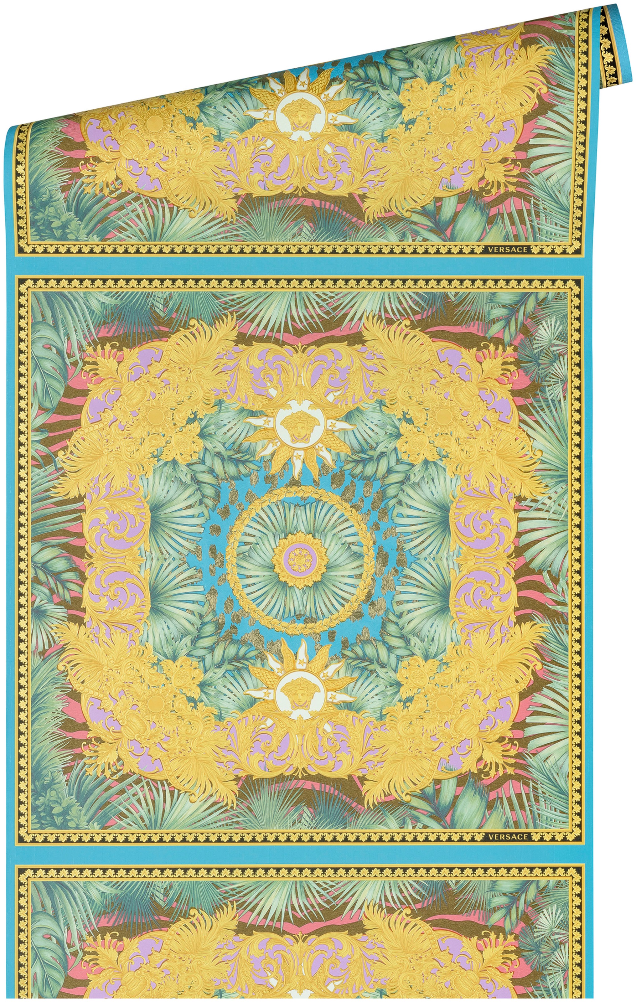 Versace Dschungel kaufen leicht Versace »Wallpaper Fliesen-Tapete Design«, | online Vliestapete BAUR glänzend, 5 auffallende