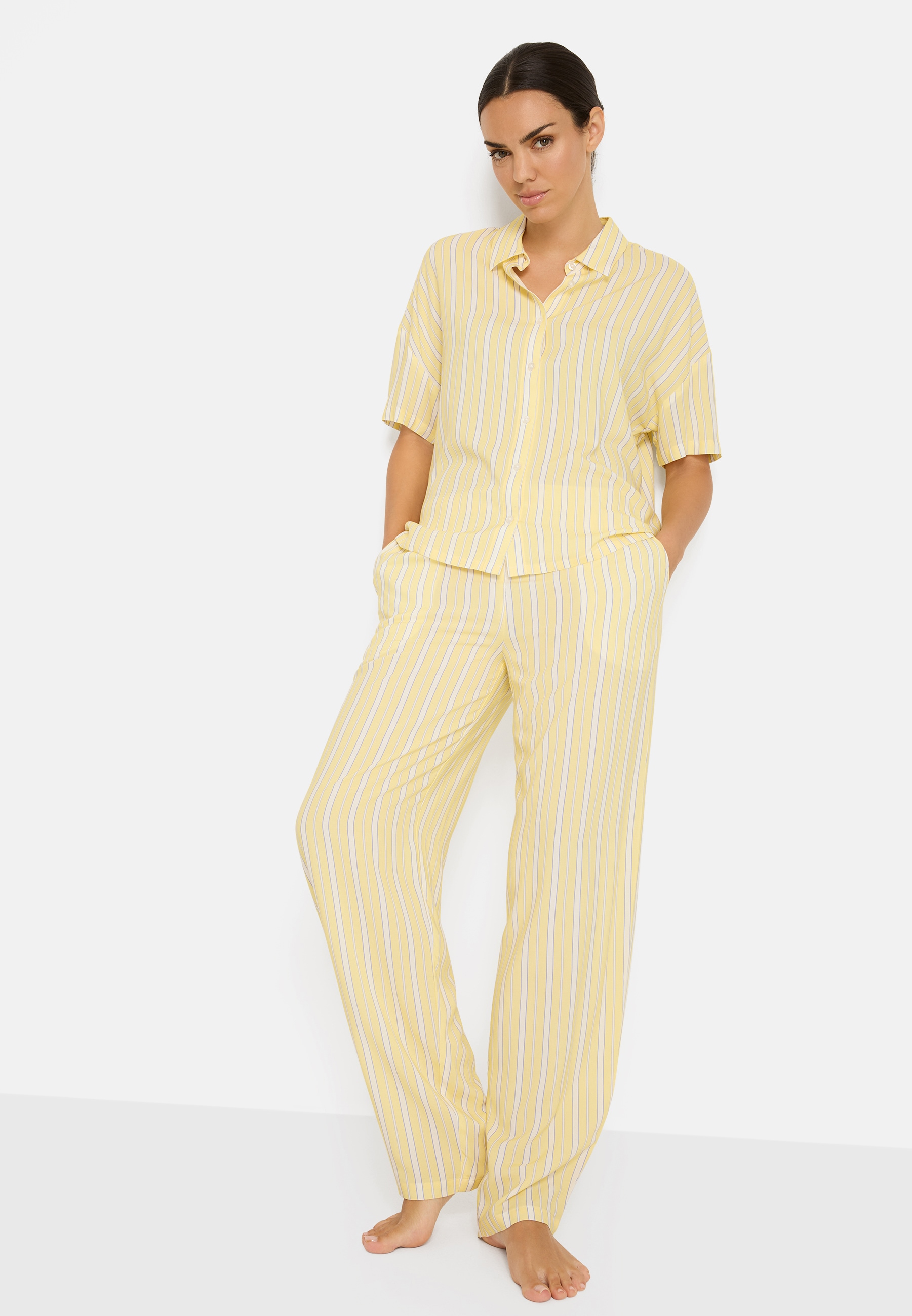 LSCN by LASCANA Pyjama Set, 2 mit weiter Ballon-Hose