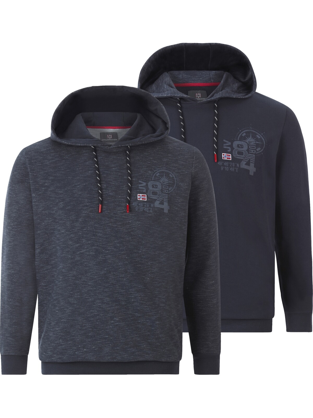 Jan Vanderstorm Kapuzensweatshirt »Doppelpack Sweatshirt AMUND«