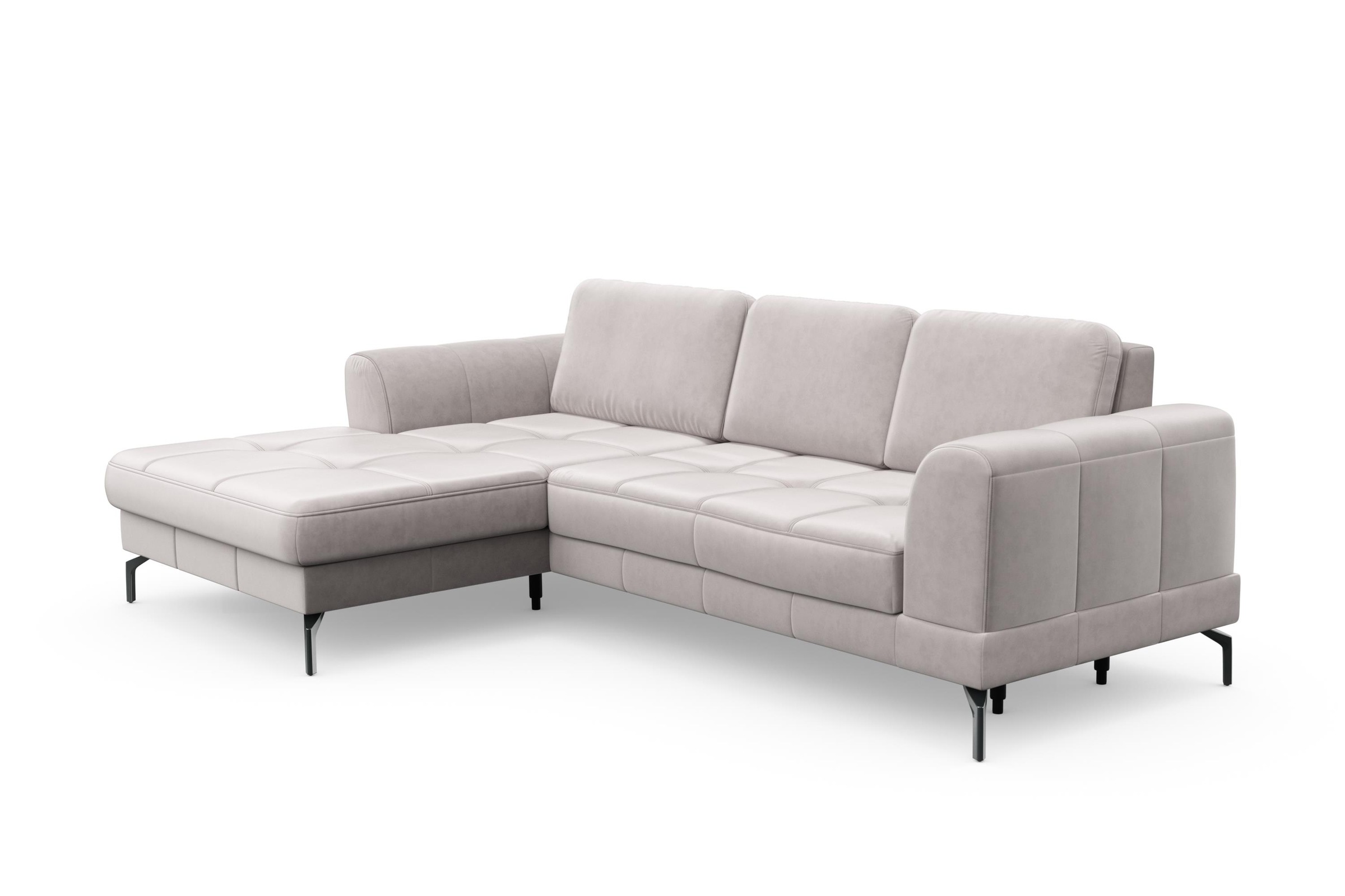 Thumbnail - sit&more Ecksofa "Bendigo L-Form" inklusive Sitztiefenverstellung, Bodenfreiheit 15 cm, 2 Fußfarben