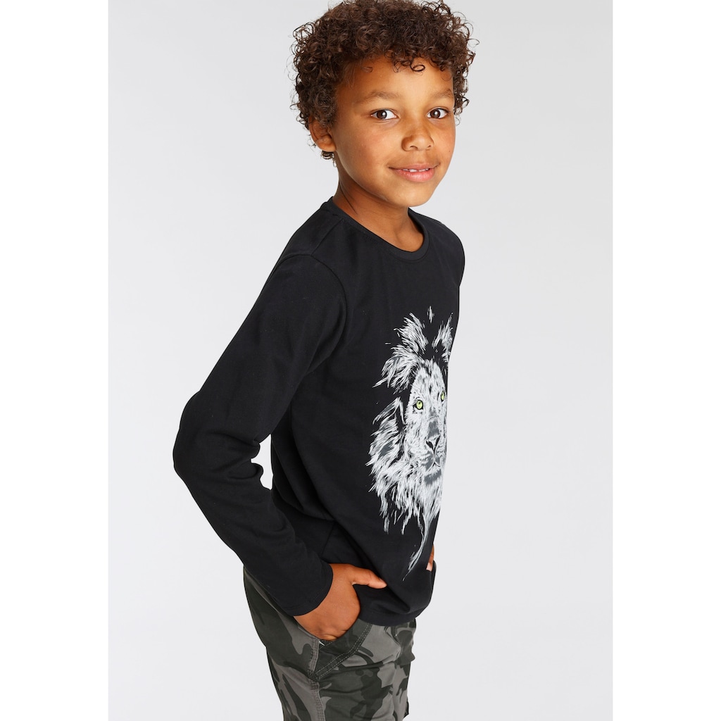 KIDSWORLD Langarmshirt »WHITE LION«