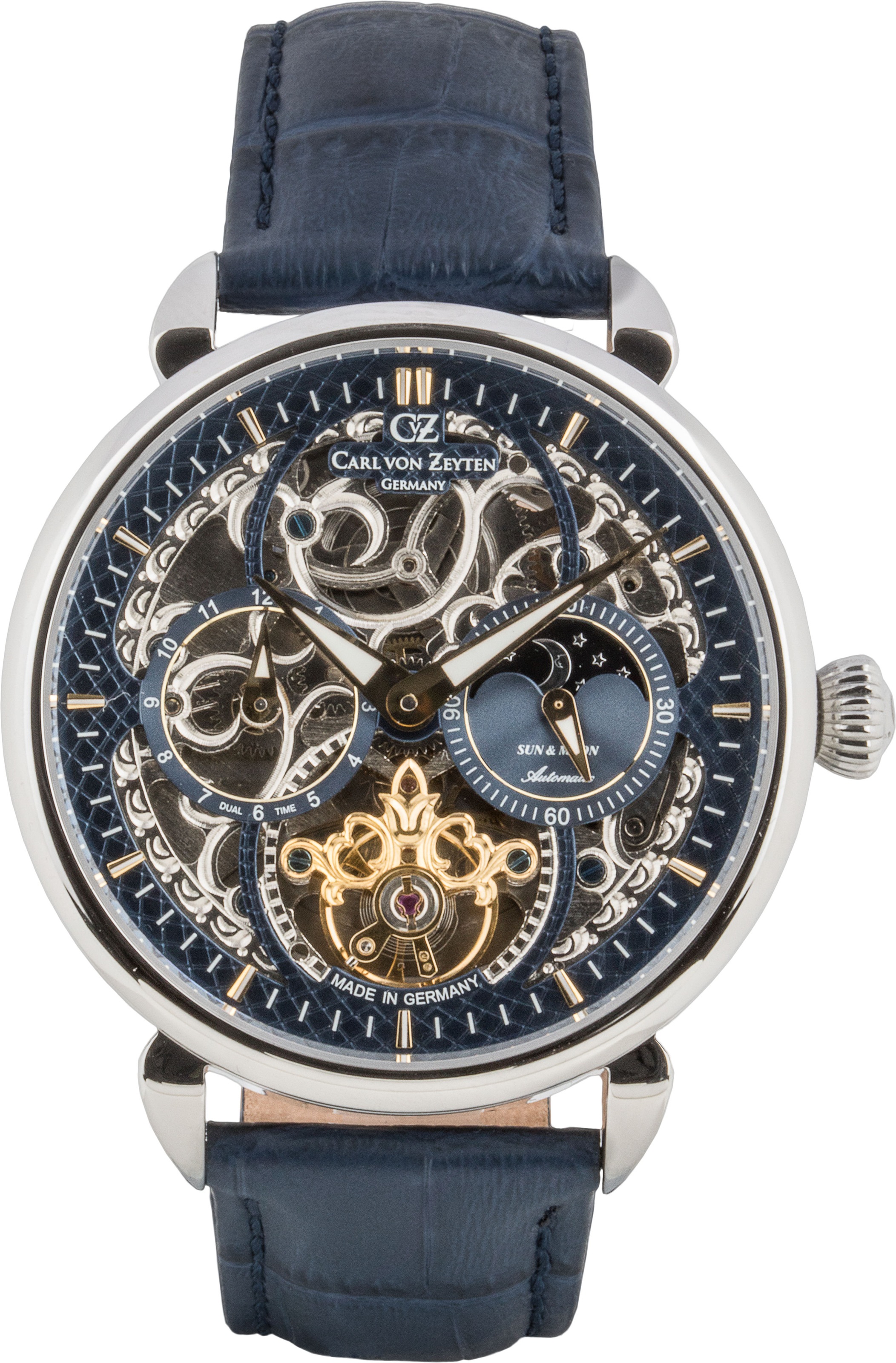 Carl von Zeyten Automatikuhr »Neukirch«, Armbanduhr, mechanische Uhr, Herrenuhr, Skelettuhr, Made in Germany