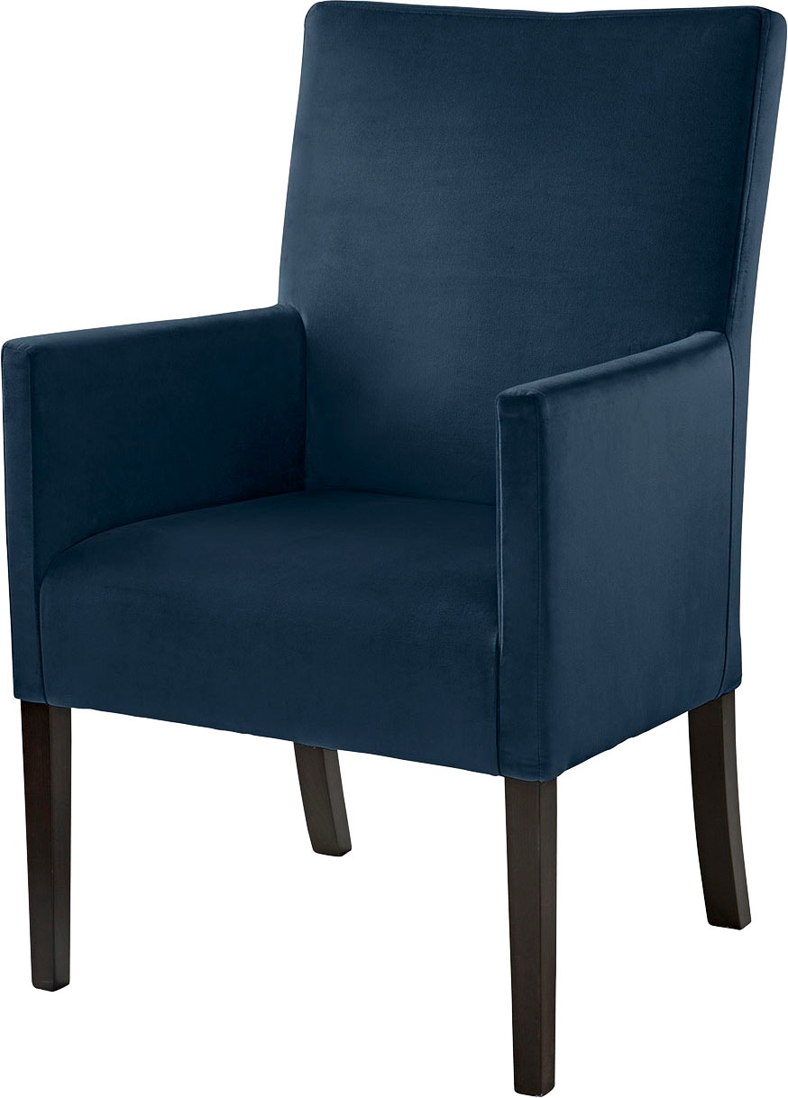 Fink Armlehnstuhl "DAVID", Samtvelours VELVET, mit geschwungener Rückenlehn günstig online kaufen