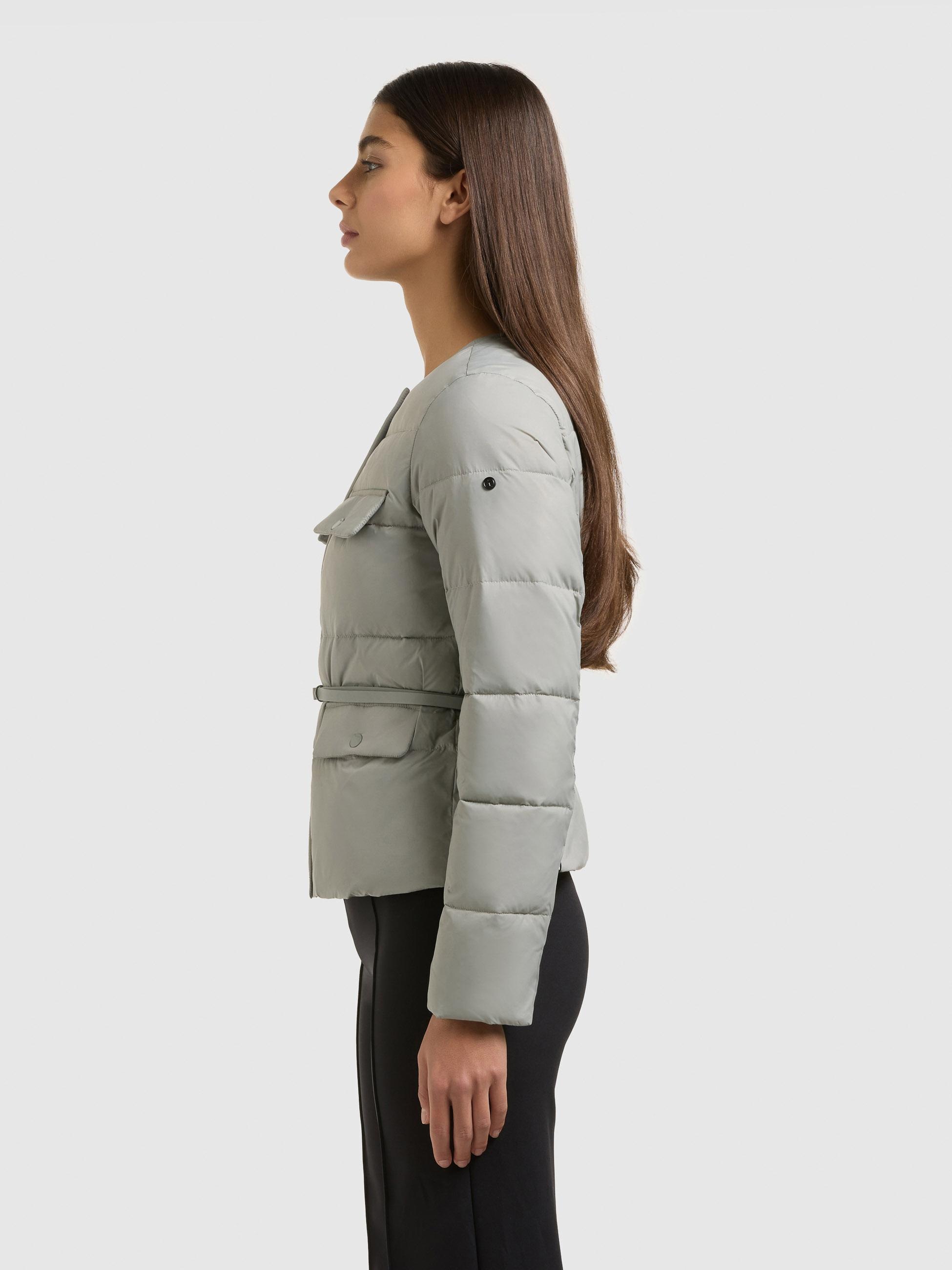 khujo Steppjacke »Cinnia« ohne Kapuze Elegante Damen Übergangsjacke mit Taillengürtel