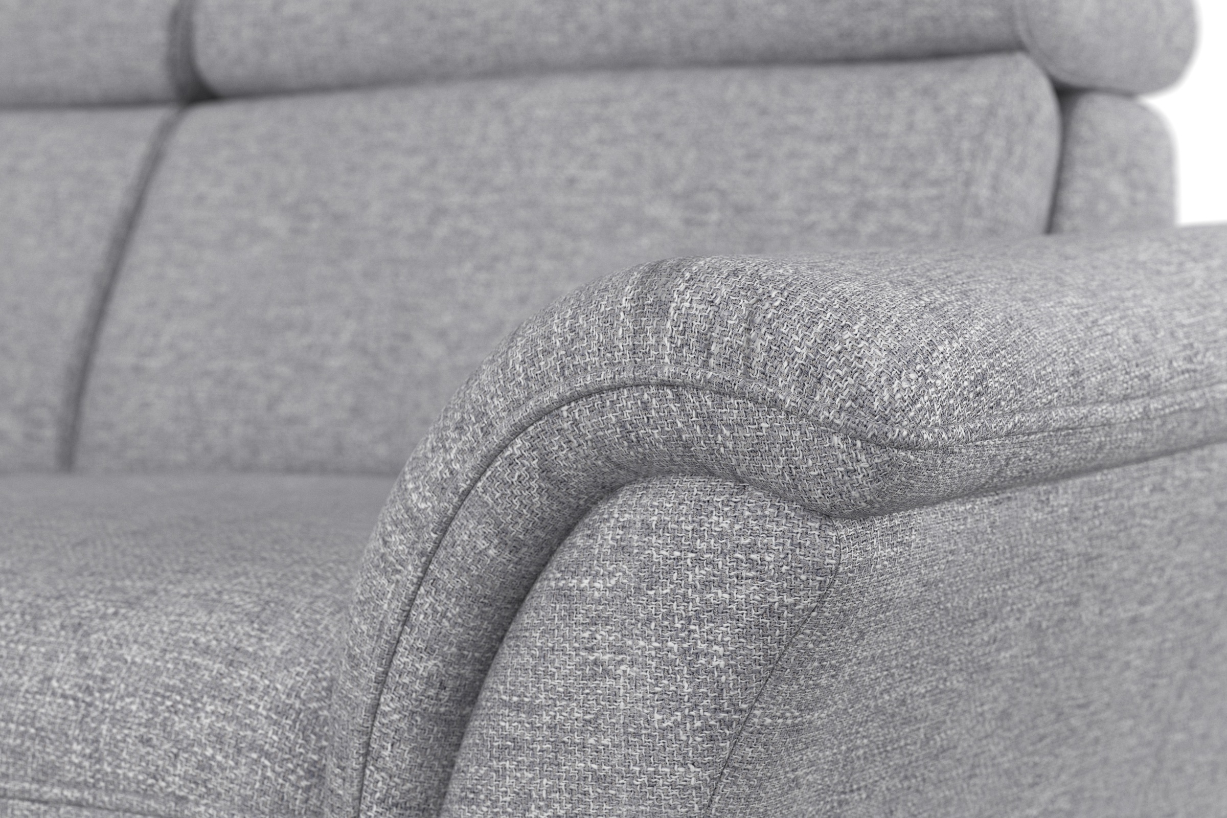 Home affaire Ecksofa »Lindgren L-Form«, wahlweise mit Bett mit klappbaren Rollen, Kasten und Kopfverstellung
