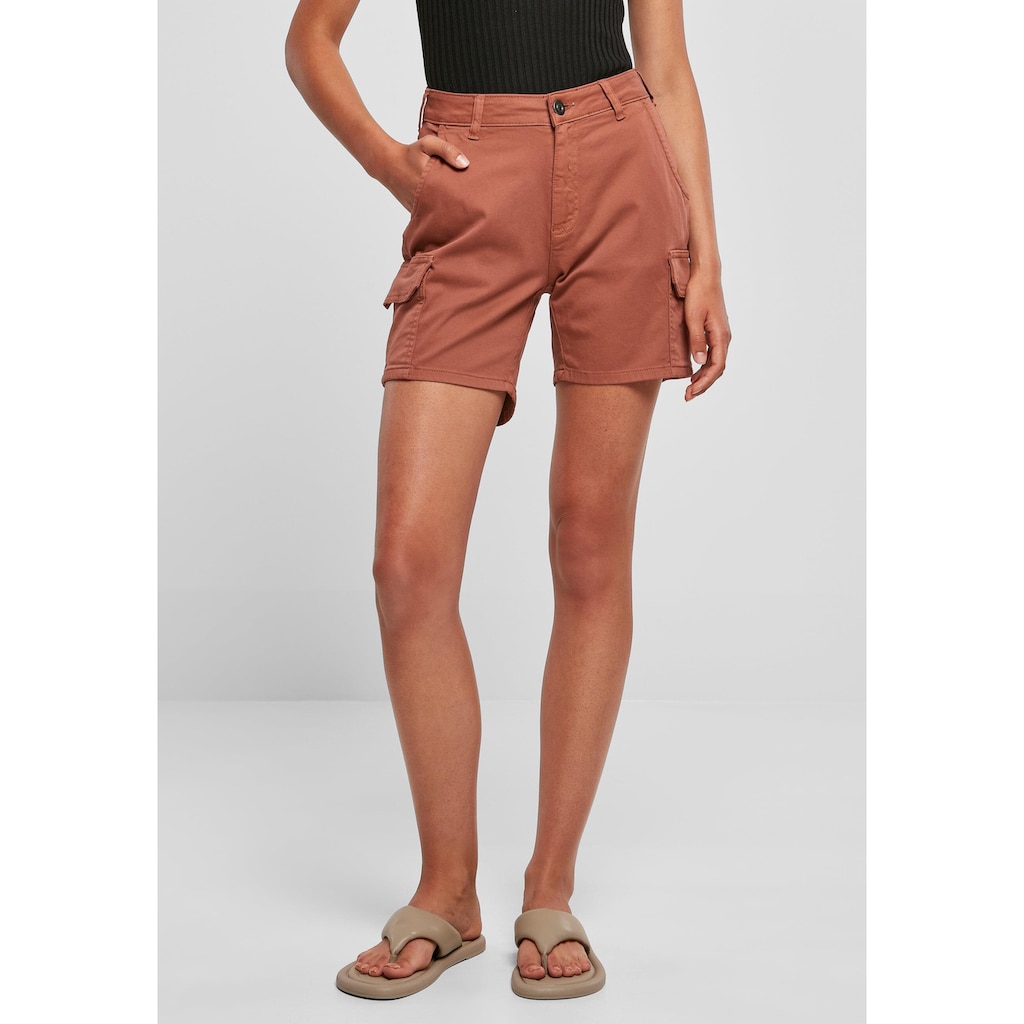 URBAN CLASSICS Cargohose »Urban Classics Damen Ladies High Waist Cargo Shorts«, (1 tlg.)