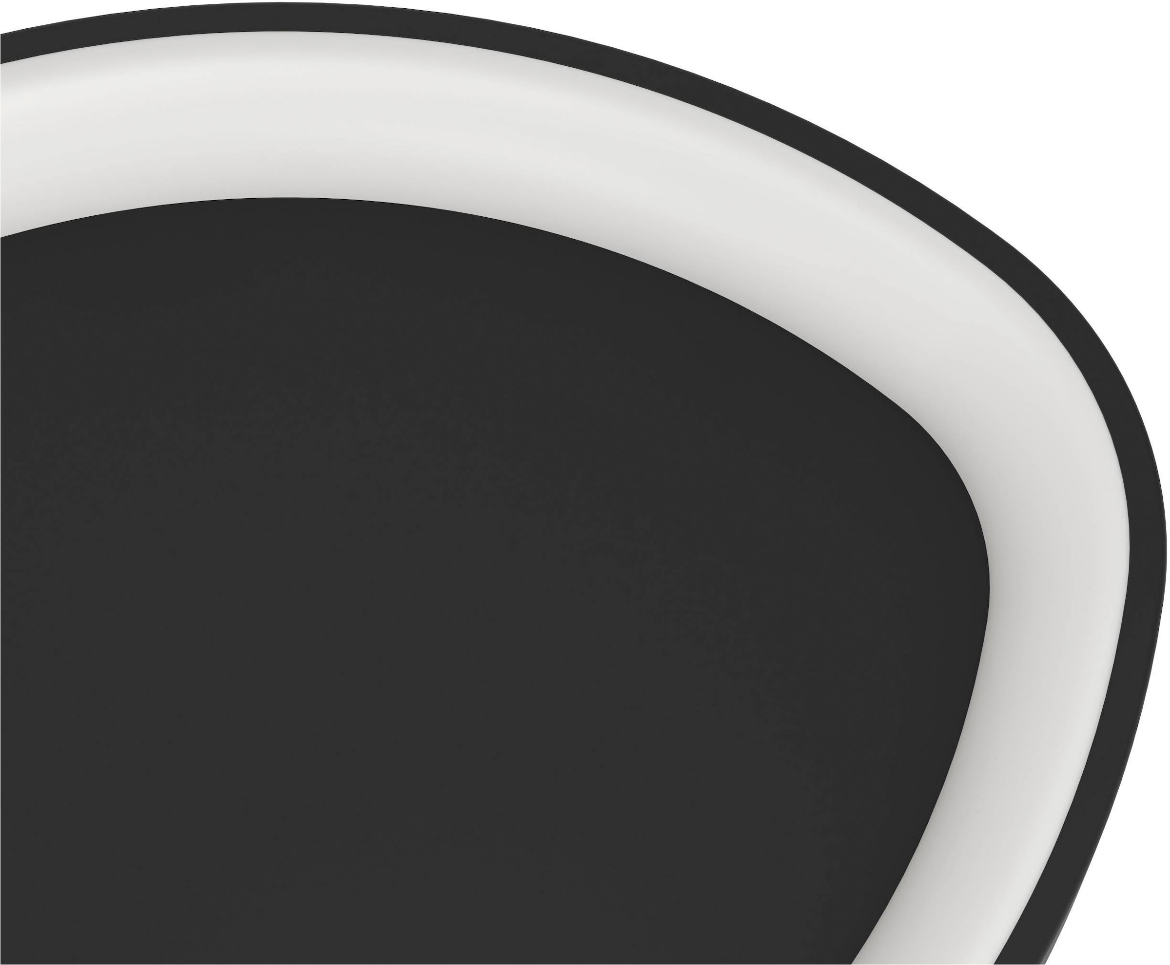 EGLO Deckenleuchte »Lortello Deckenlampe, dreieckige Deckenlampe aus Metall und Kunststoff« LED-Modul 1 Stk. Kaltweiß | Neutralweiß | Warmweiß Wand-/Deckenleuchte - H7,5 x Ø35 cm - schwarz - 12W inkl.