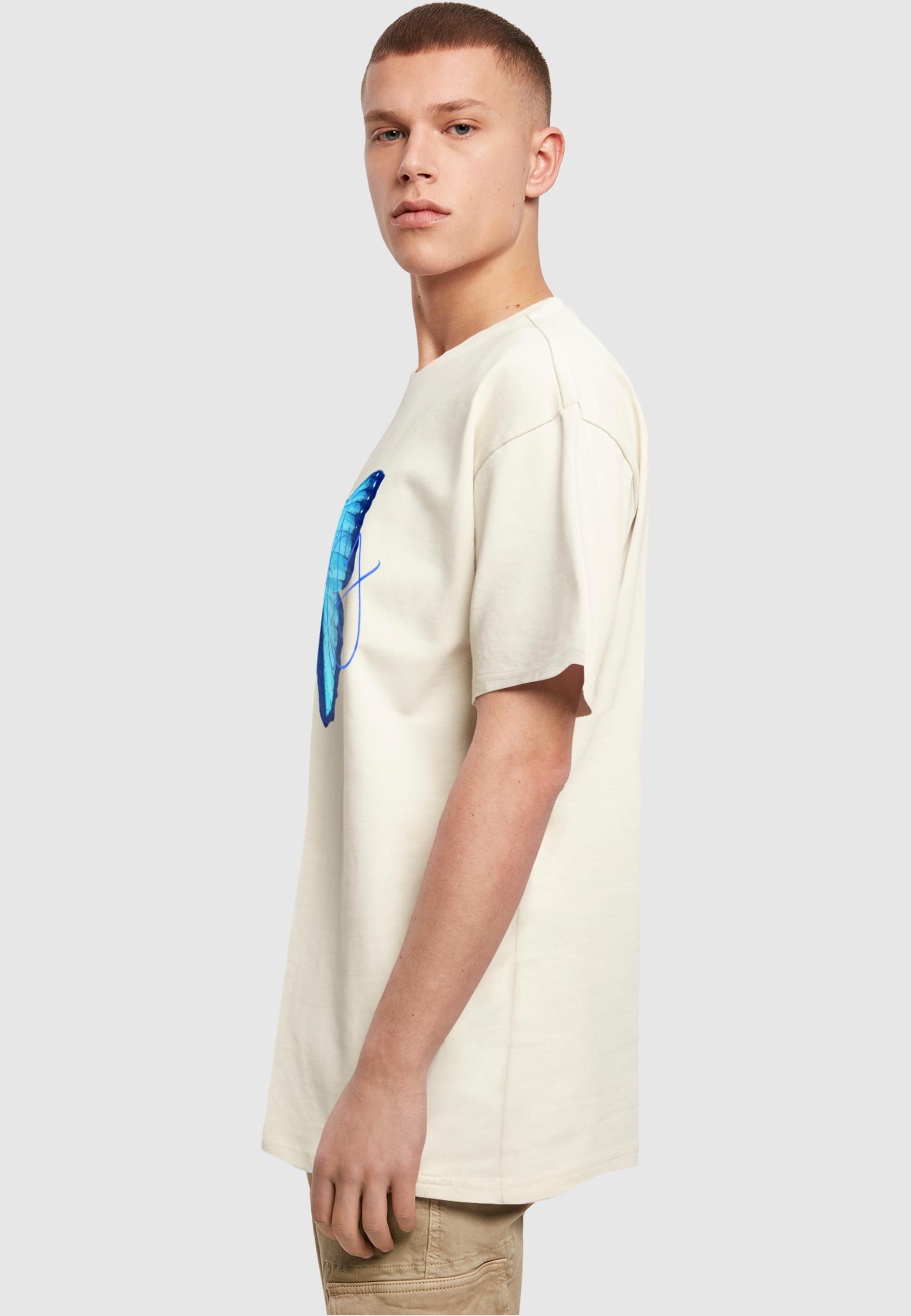 Merchcode T-Shirt »Merchcode Herren Butterfly Blue Heavy Oversized Tee«, (1 tlg.)