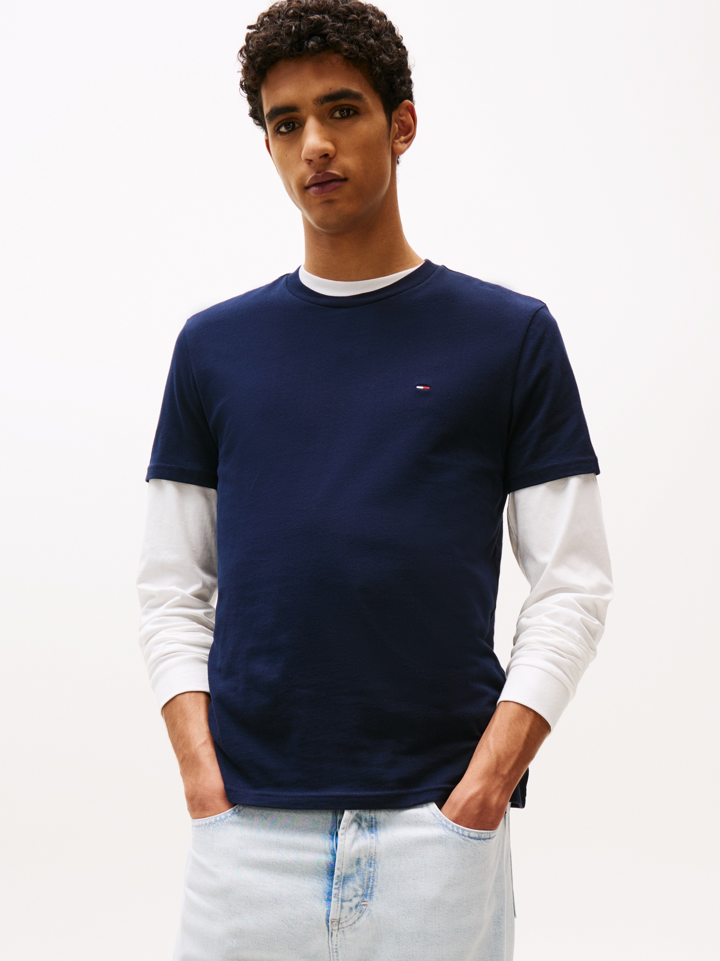 Tommy Jeans Rundhalsshirt "TJM XSLIM 2PACK JERSEY TEE EXT", (Packung, 2er-P günstig online kaufen