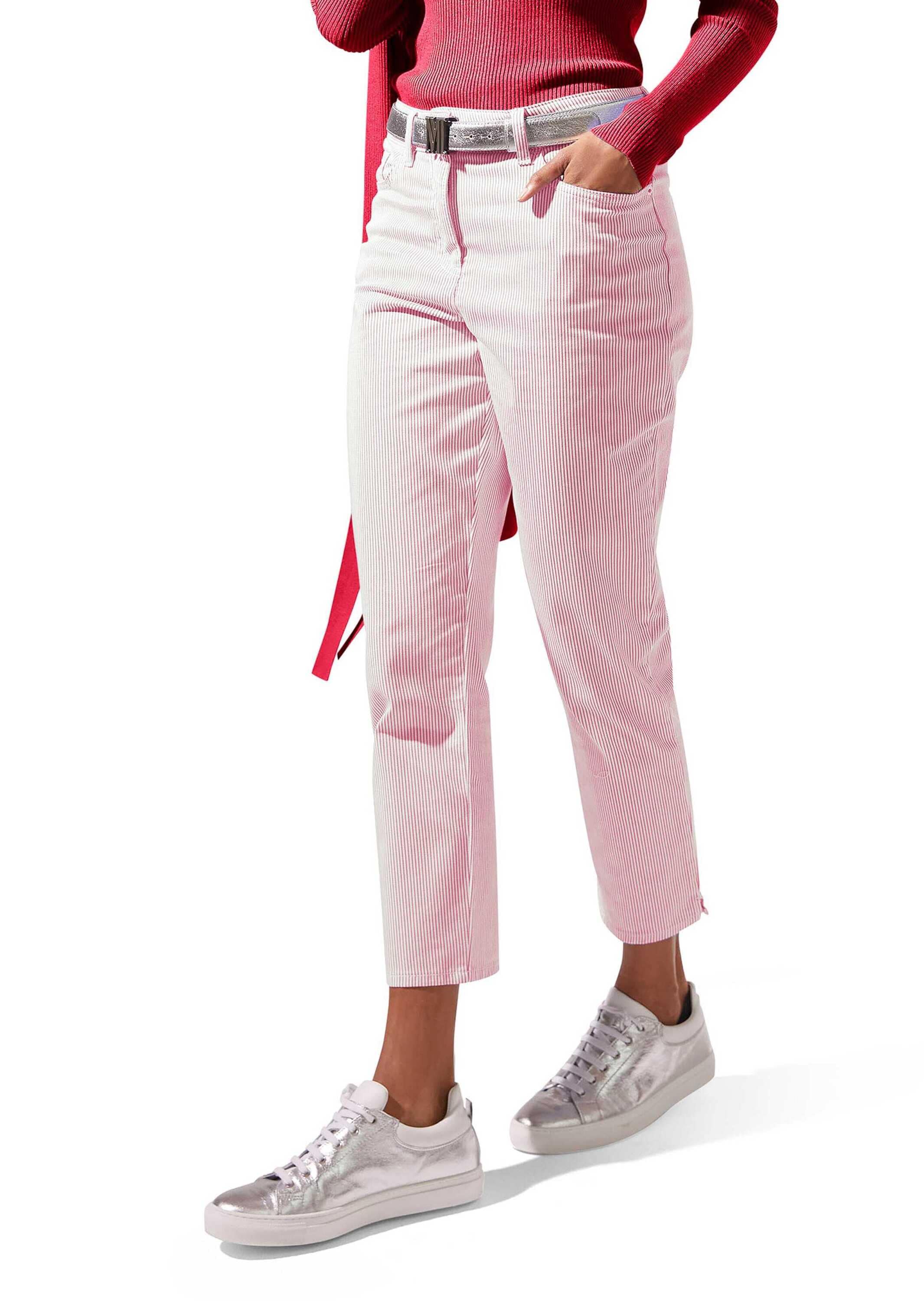 MADELEINE Regular-fit-Jeans »Jeans Fein gestreifte Jeans«