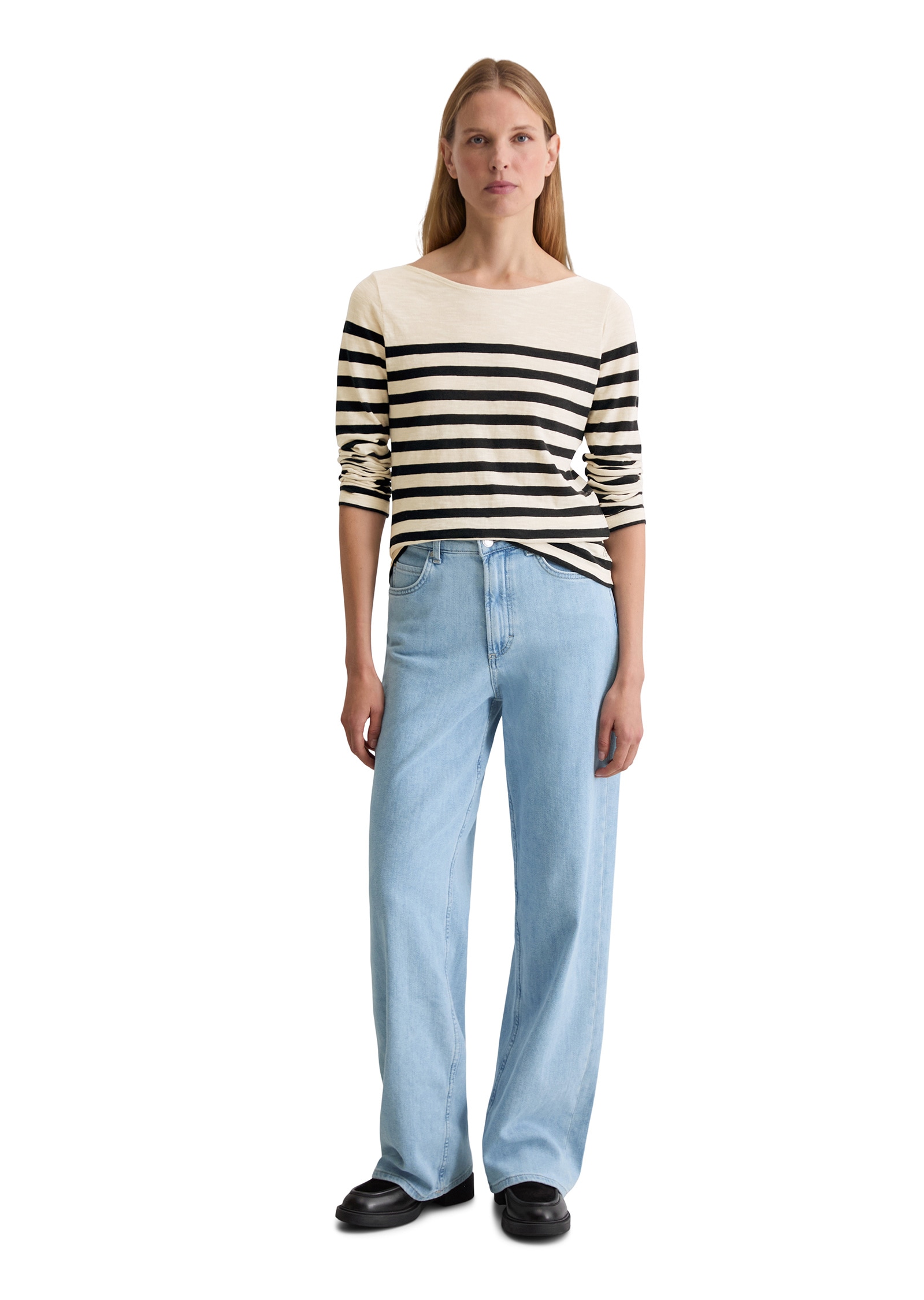 Marc O'Polo Langarmshirt »aus Slubjersey«