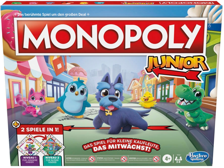 Hasbro Spiel »Monopoly Junior 2in1«, Made in Europe