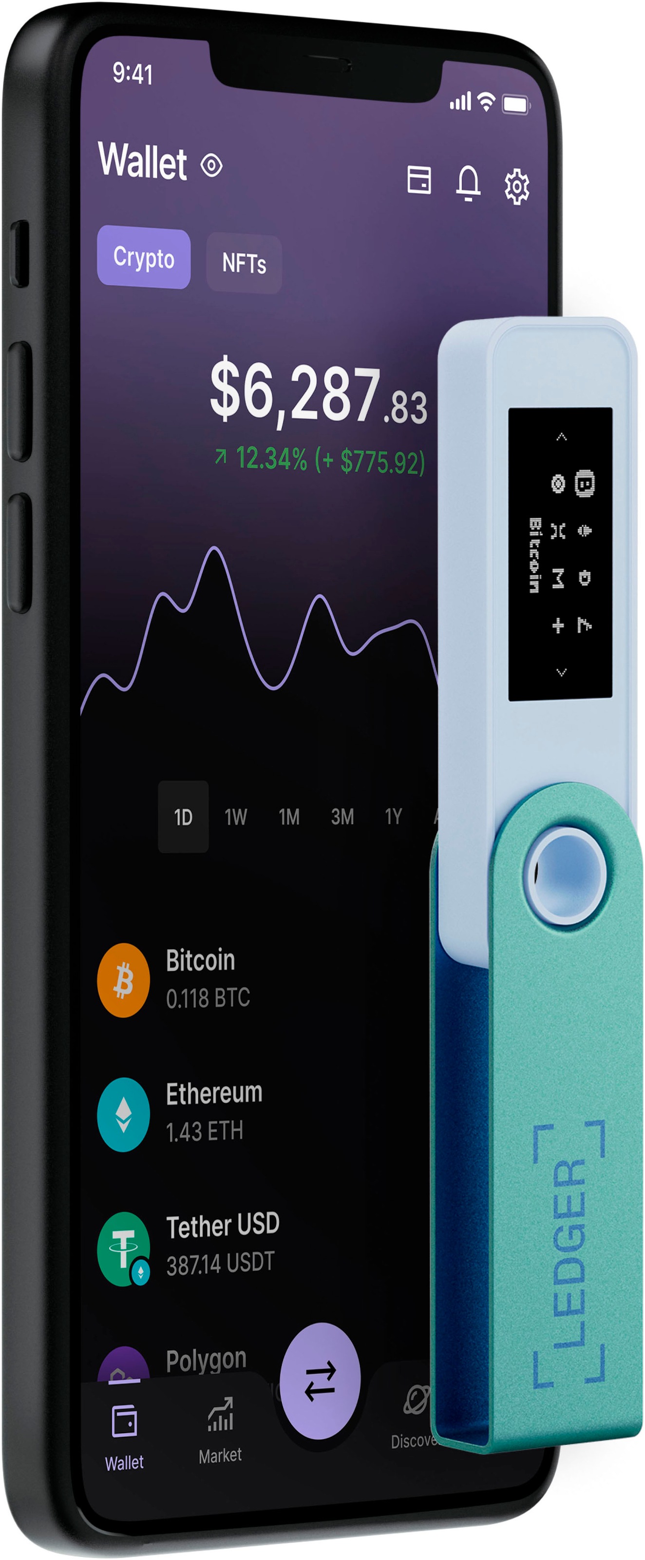 LEDGER Krypto Hardware-Wallet »Nano X«