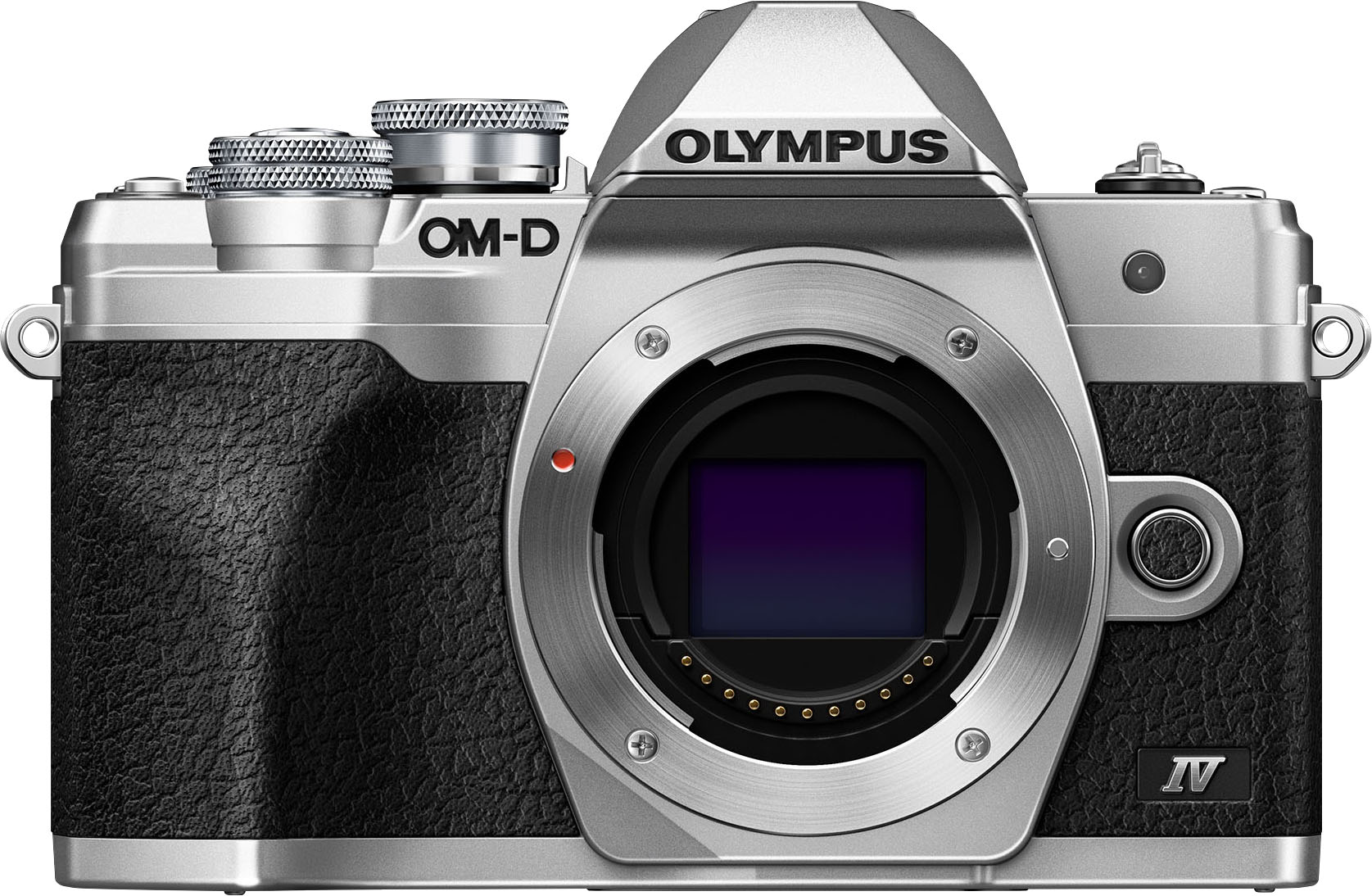 OLYMPUS Systemkamera-Body "E-M10 Mark IV", B:12,17cm H:8,46cm T:4,9cm, silber, Fotokameras, +BLS-50, F-5AC USB-AC Adapter, USB cable, Shoulder Strap