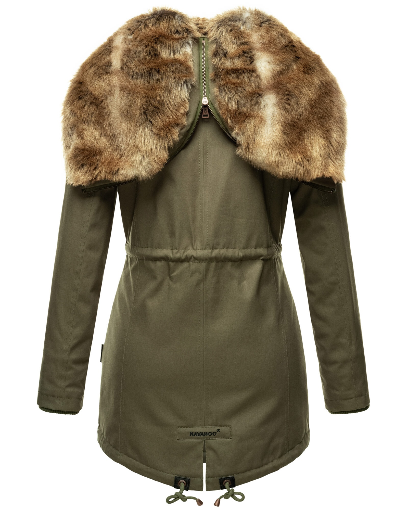 Navahoo Winterjacke »Diamond«, Designer Winterjacke mit Teddyfell gefüttert