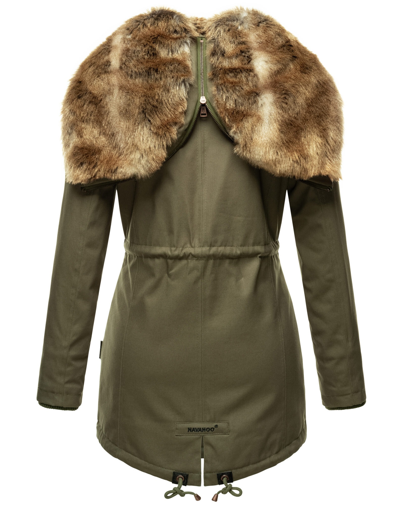 Navahoo Diamond Damen Winterjacke Grün Gr. M 3