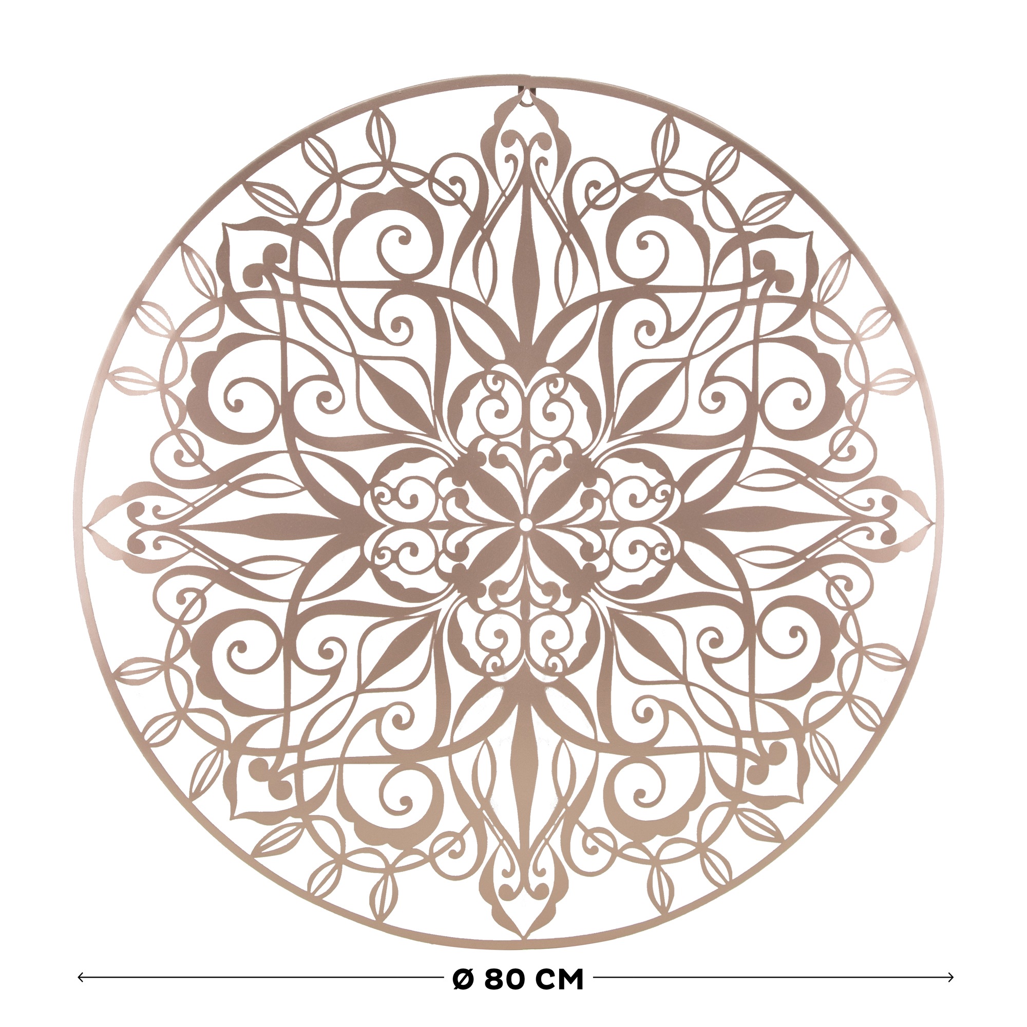 Art for the home Wandbild »Mandala Rund«, (1 St.), Luxus Metal Art Wanddeko