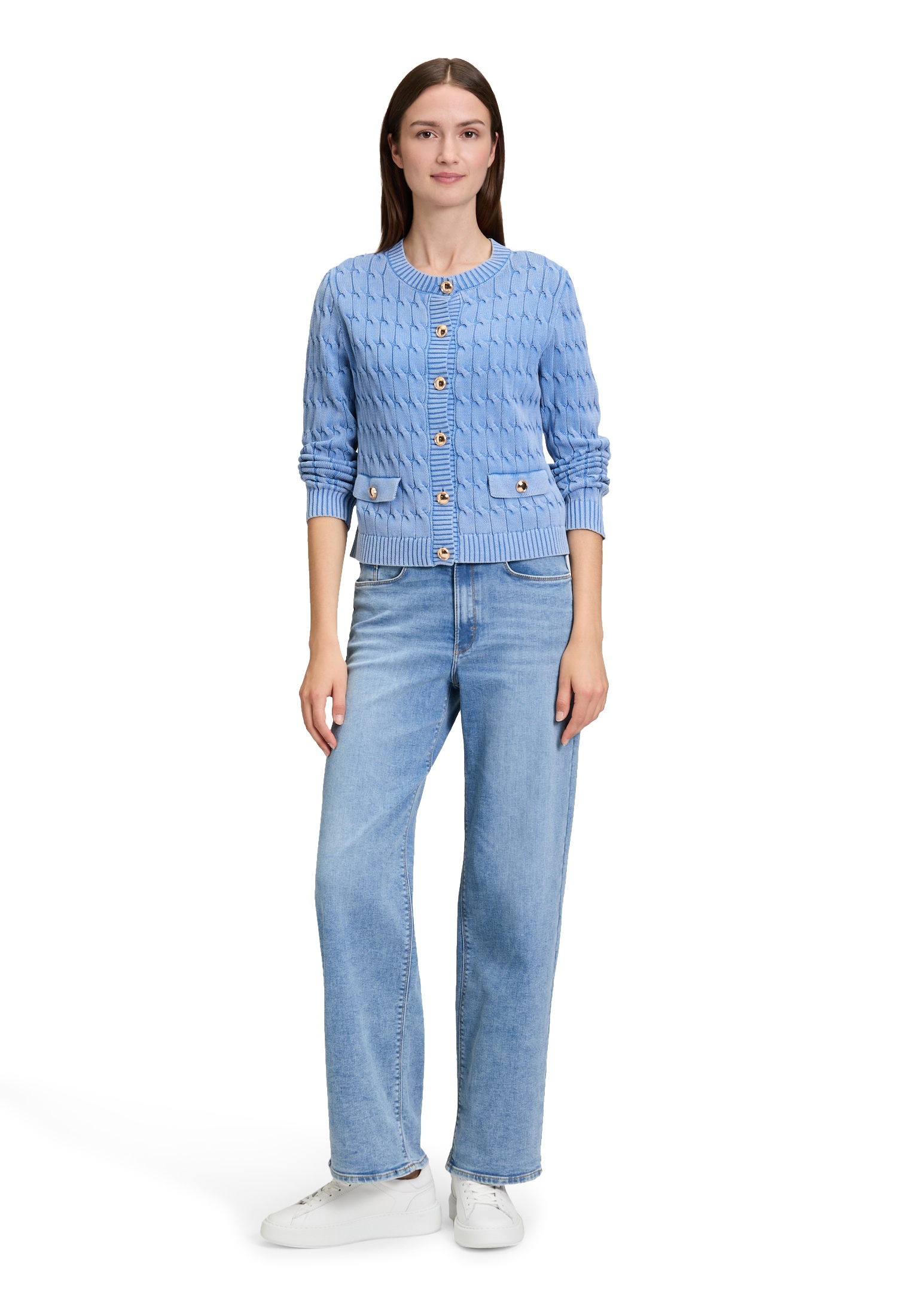 Betty&Co High-waist-Jeans »Damen mit weitem Bein«