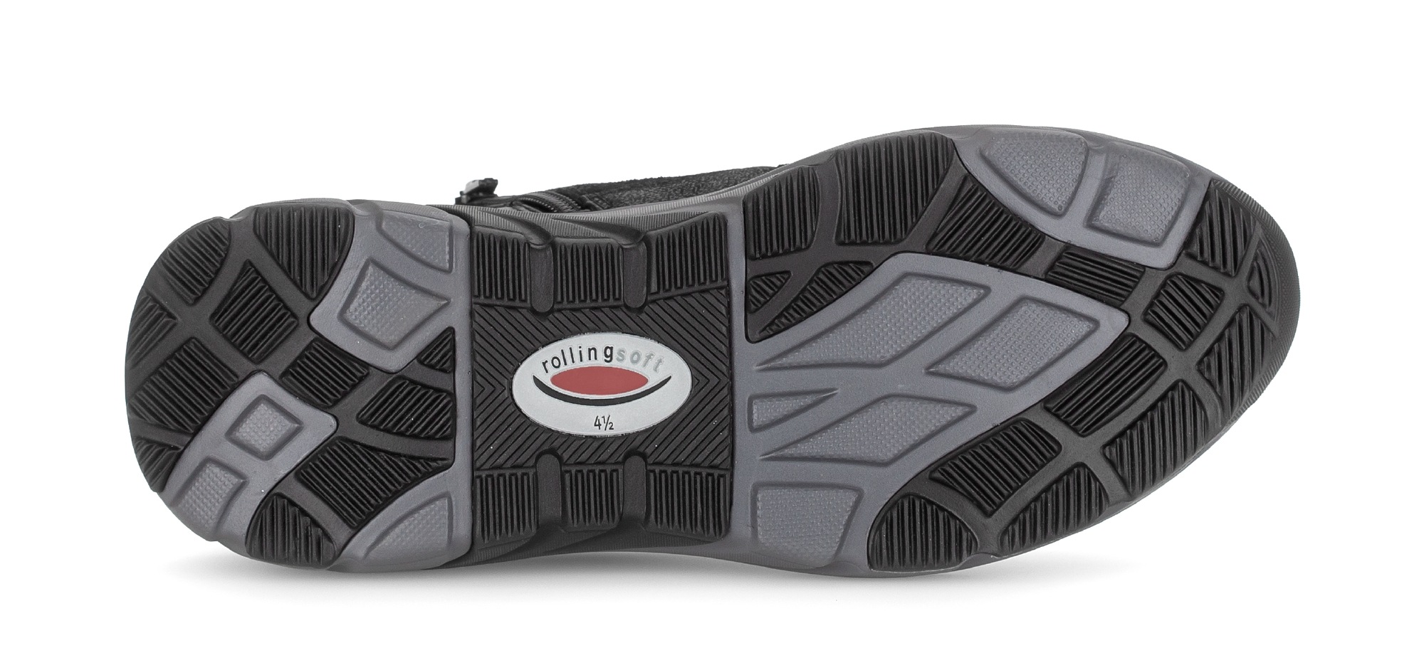 Gabor Rollingsoft Keilsneaker, Schnürboots, High Top-Sneaker, Komfortschuh, gepolsterter Schaftrand