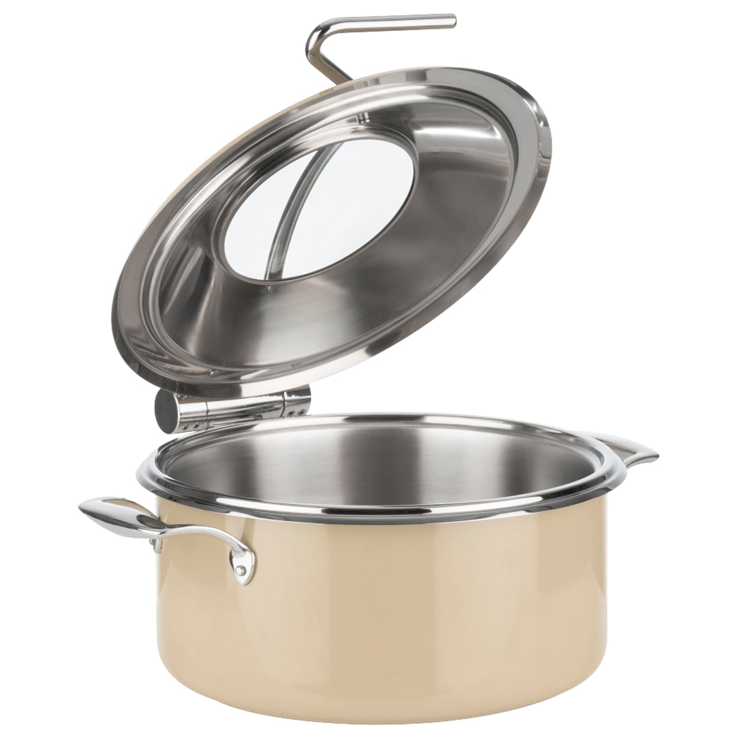 APS Speisenwärmer »Chafing Dish -ORBIT-« 18/8 Edelstahl, Topf mit induktionsfähigem Sandwich- / Kapselboden