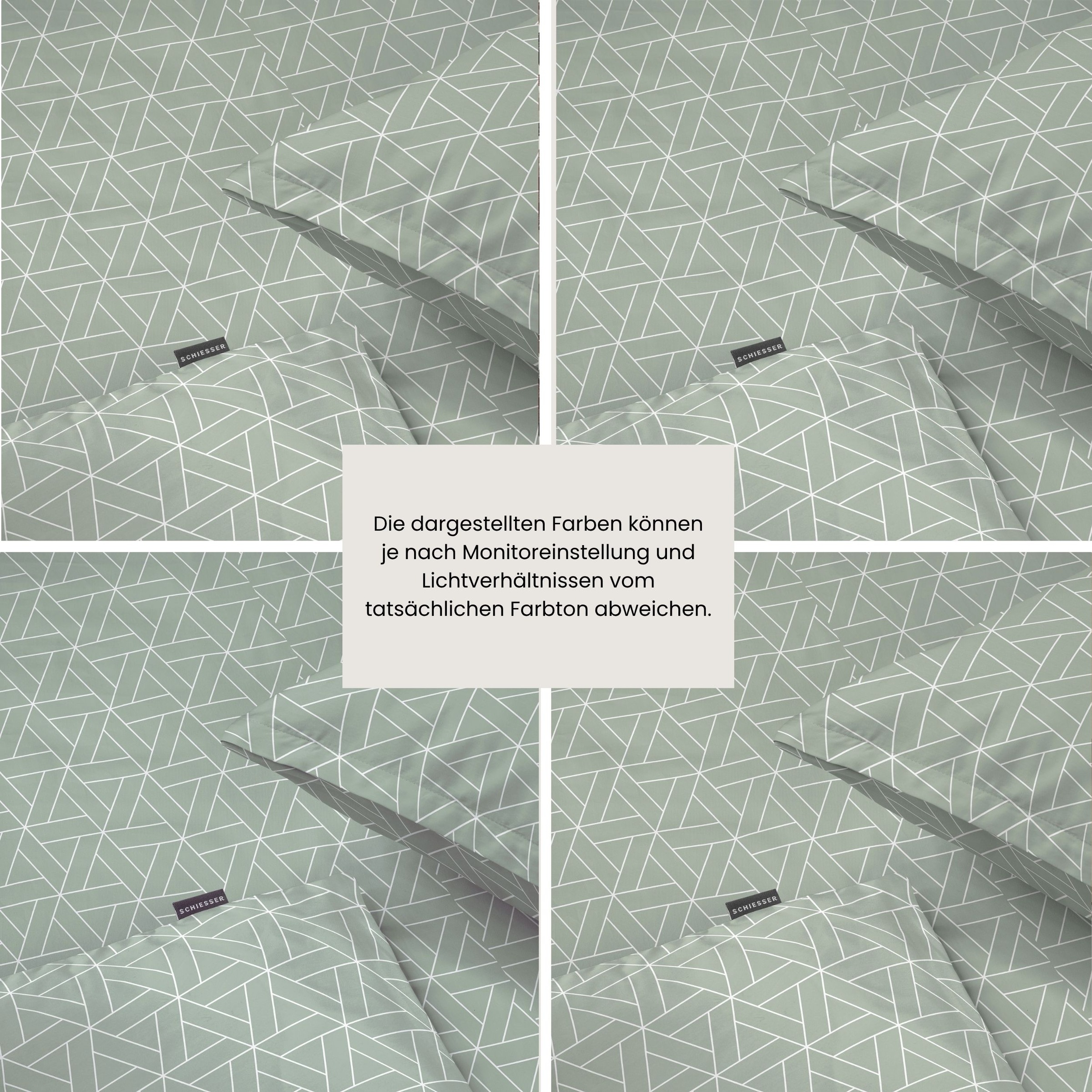 Schiesser Bettwäsche »Tris aus weicher Baumwolle mit grafischem Muster« 2 OEKO-TEX® MADE IN GREEN