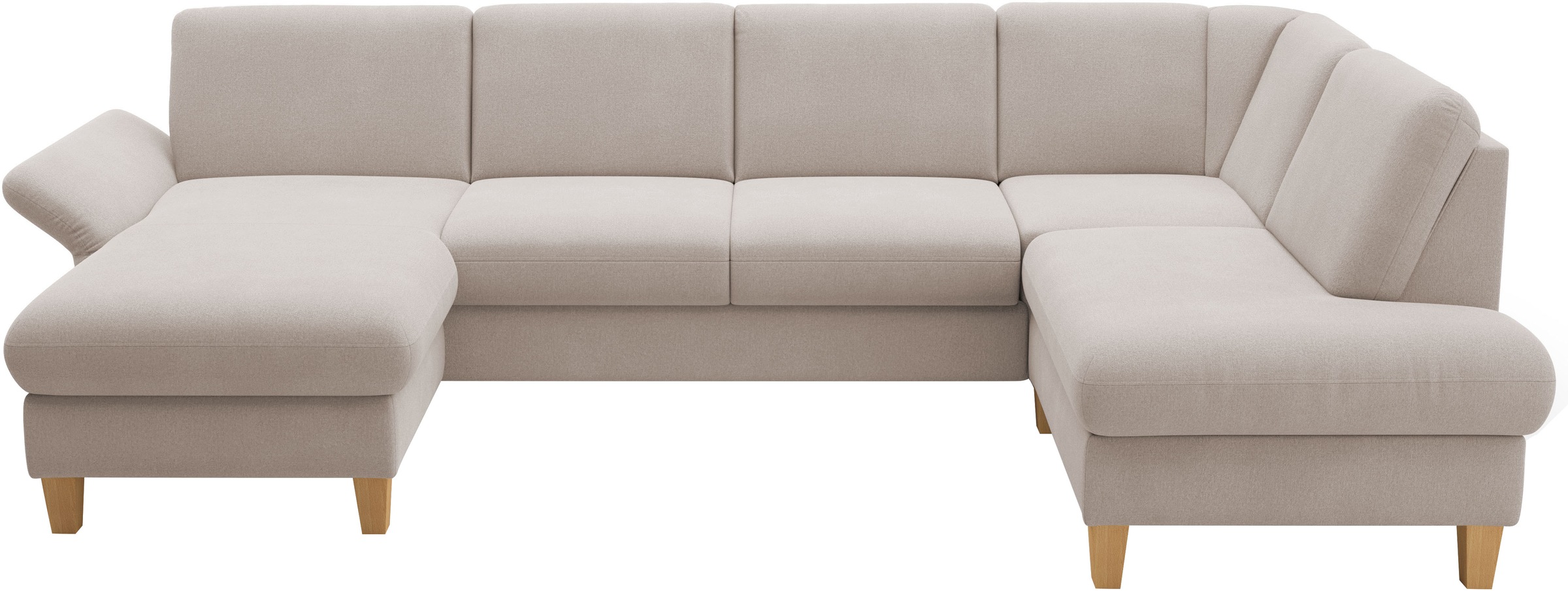 Home affaire Wohnlandschaft "Rochelle, U-Form" optional mit Armteilverstell günstig online kaufen