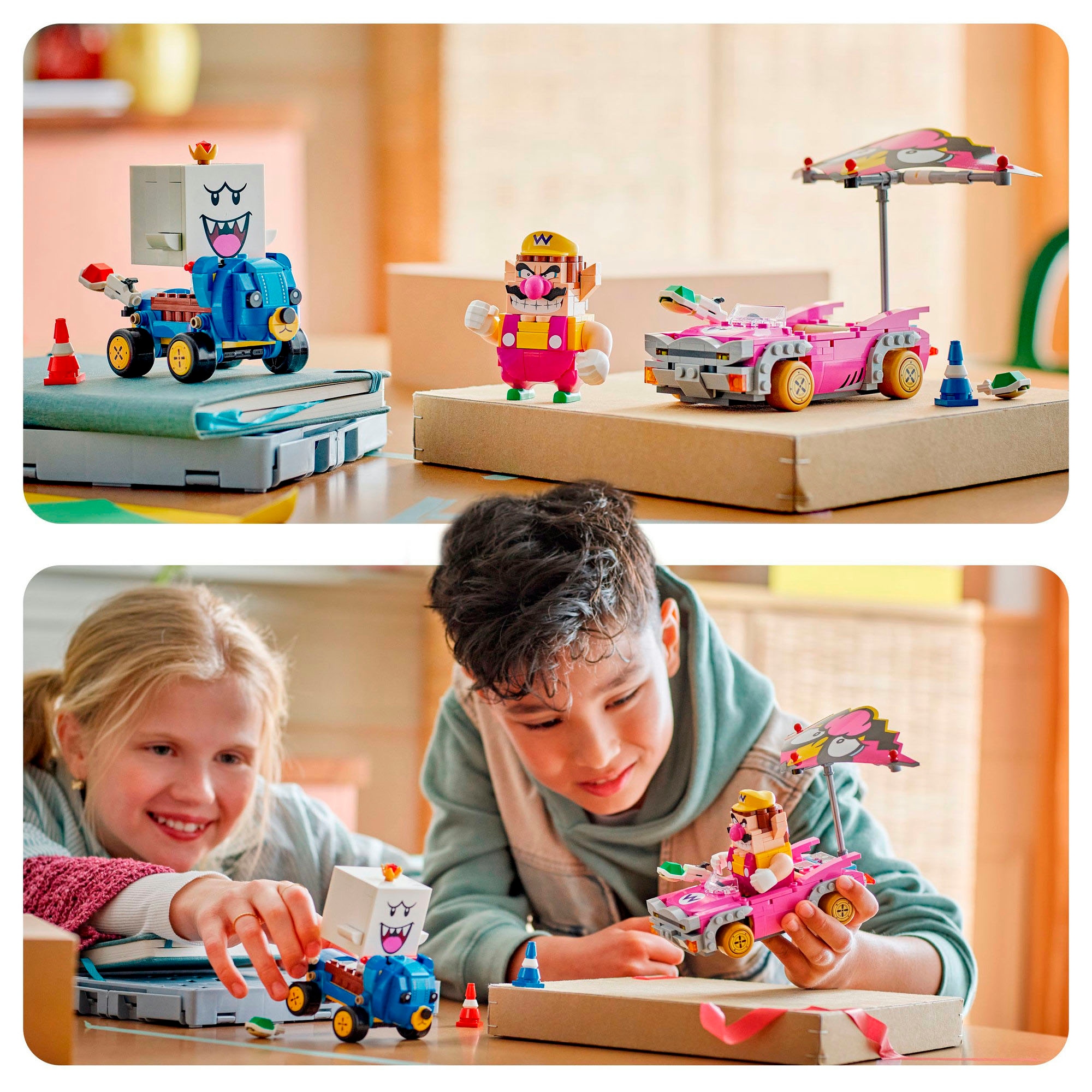 LEGO® Konstruktionsspielsteine »Mario Kart – Wario & König Buu Huu (72038), LEGO Super Mario«, (512 St.), Made in Europe