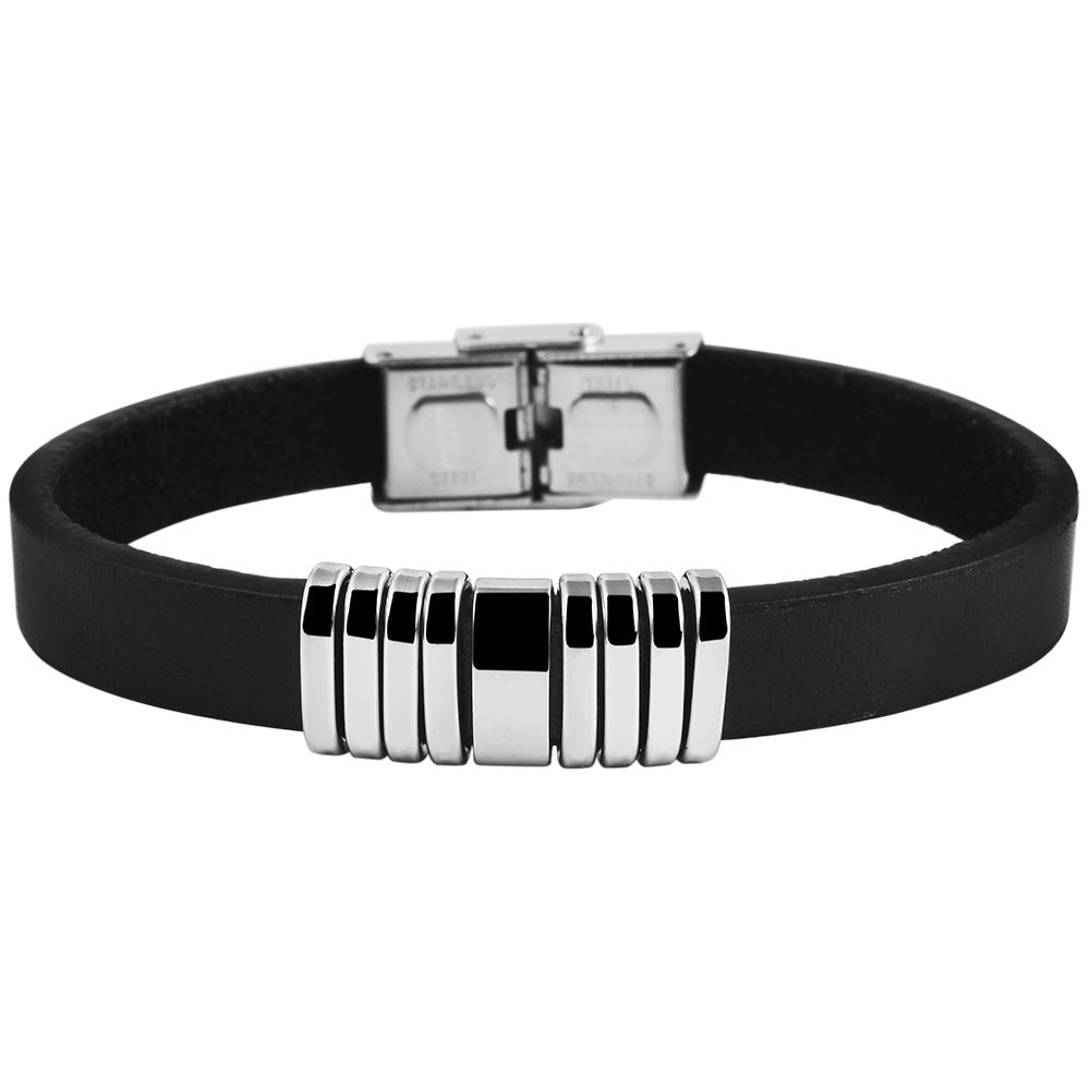 Adelia´s Armband »Herren Armband aus Leder 21 cm« Ideal als Geschenk zum Geburtstag