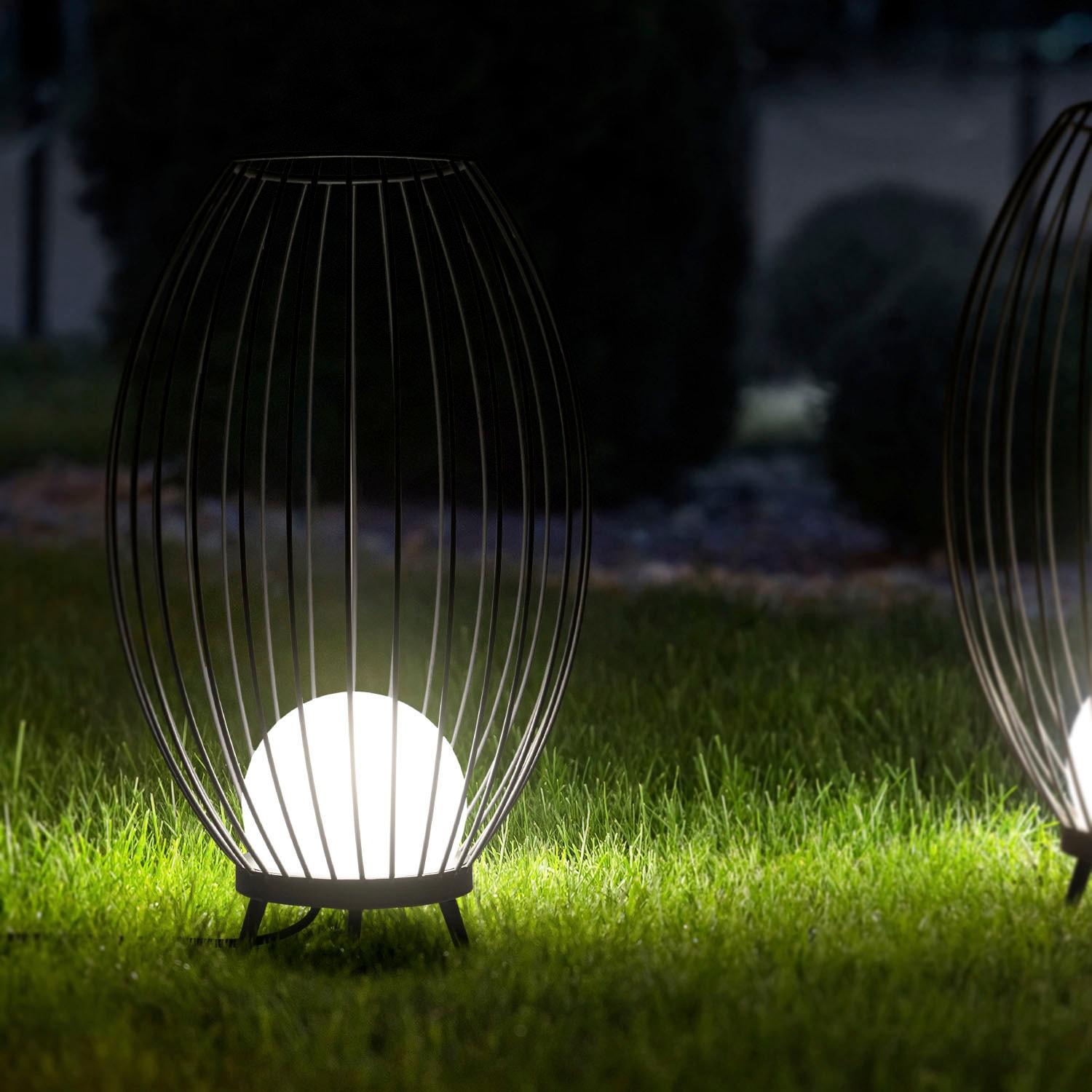 Paco Home Stehlampe »AUZZURRA«, Outdoorleuchte LED 3000K Außenbeleuchtung  Kabel 3m Terrasse IP54 | BAUR