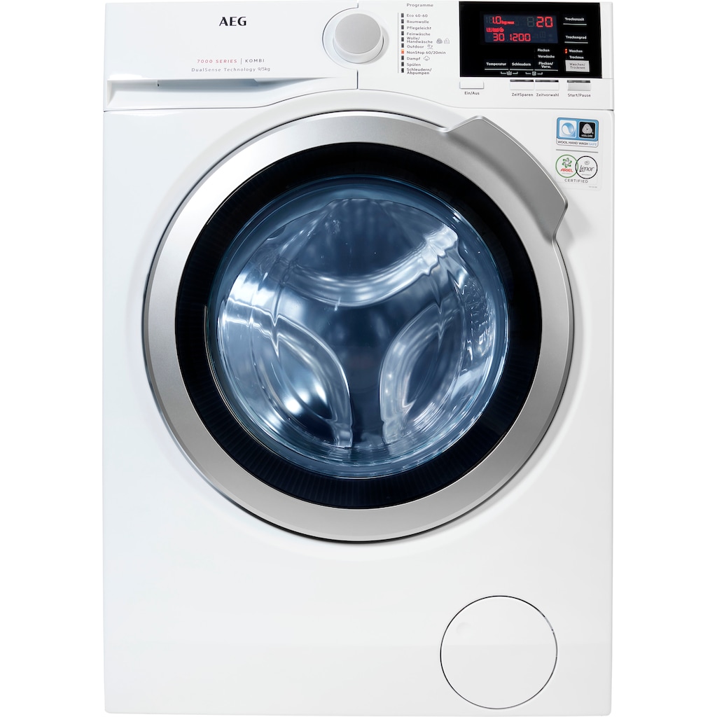 AEG Waschtrockner »L7WB59WT«, DualSense - schonende Pflege, Auffrischen mit Dampf