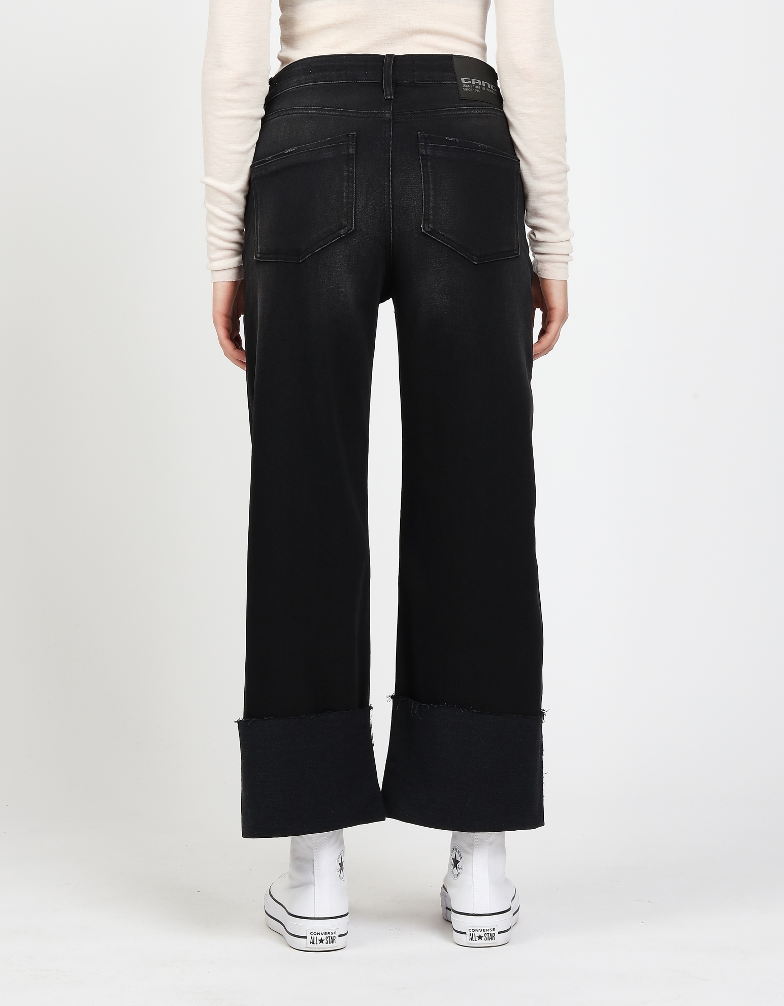 GANG Weite Jeans »94JETTE CULOTTE«, mit hochgeschlagenem, ausgefranstem Saum, Wide Fit