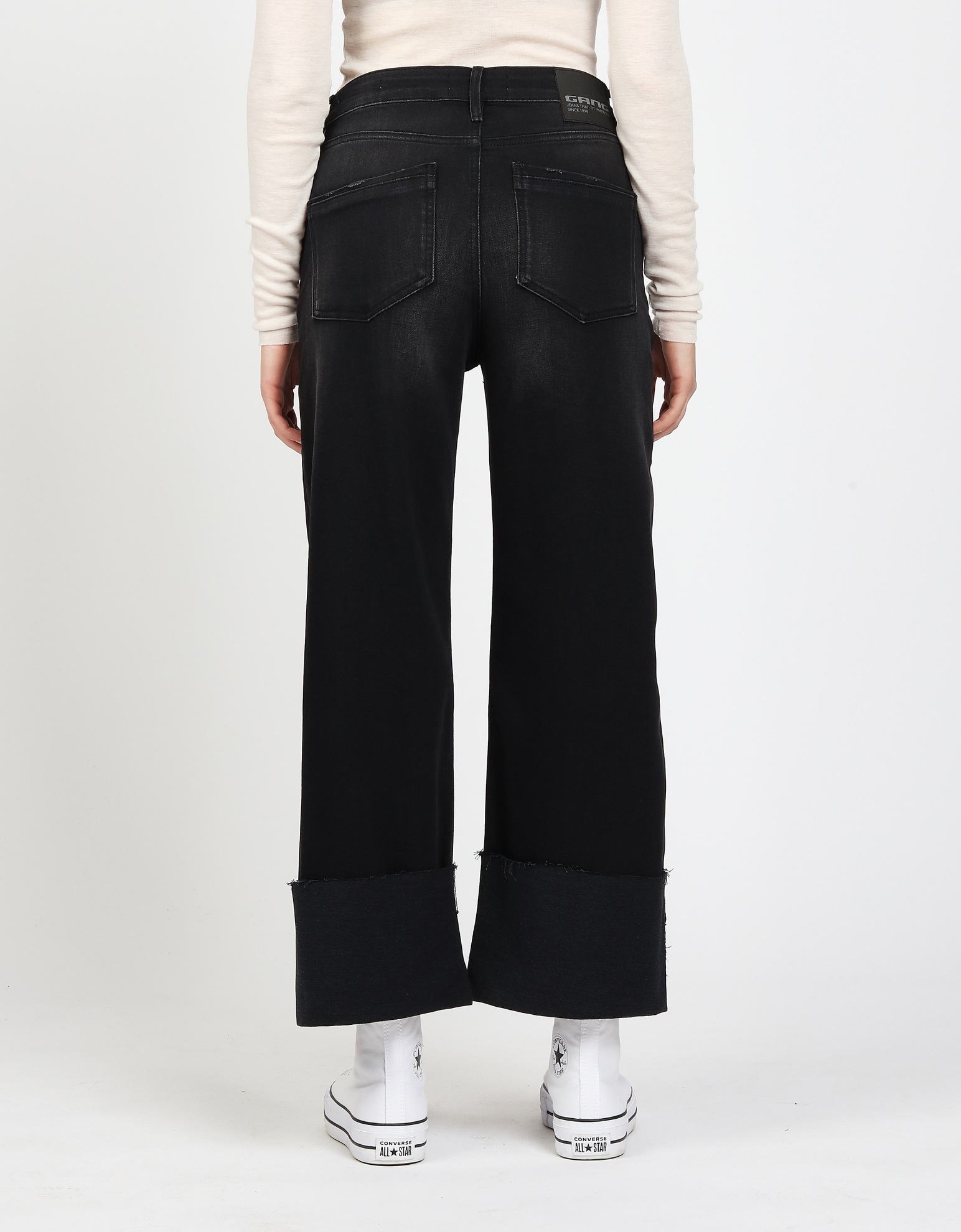 GANG Weite Jeans "94JETTE CULOTTE", mit hochgeschlagenem, ausgefranstem Sau günstig online kaufen