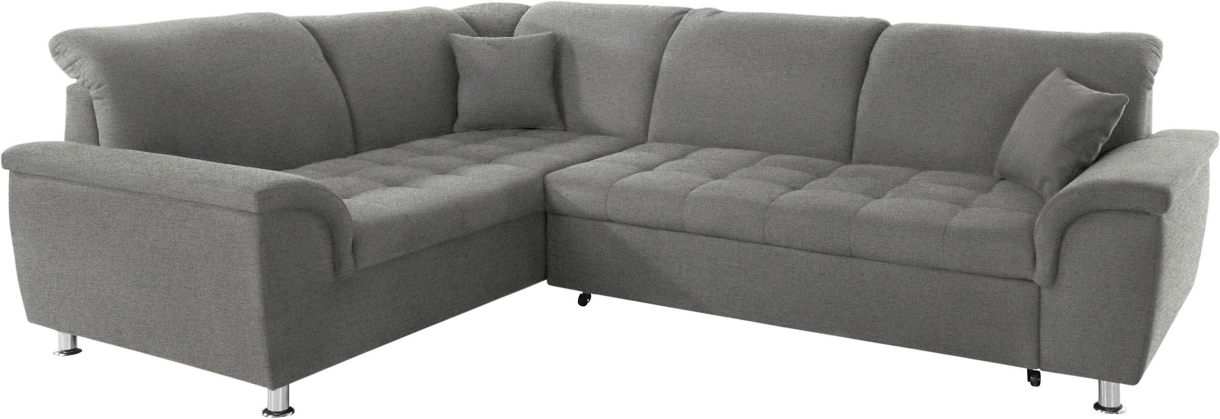 DOMO collection Ecksofa "Franzi, zeitlos und elegant, moderne Sitzheftung, günstig online kaufen
