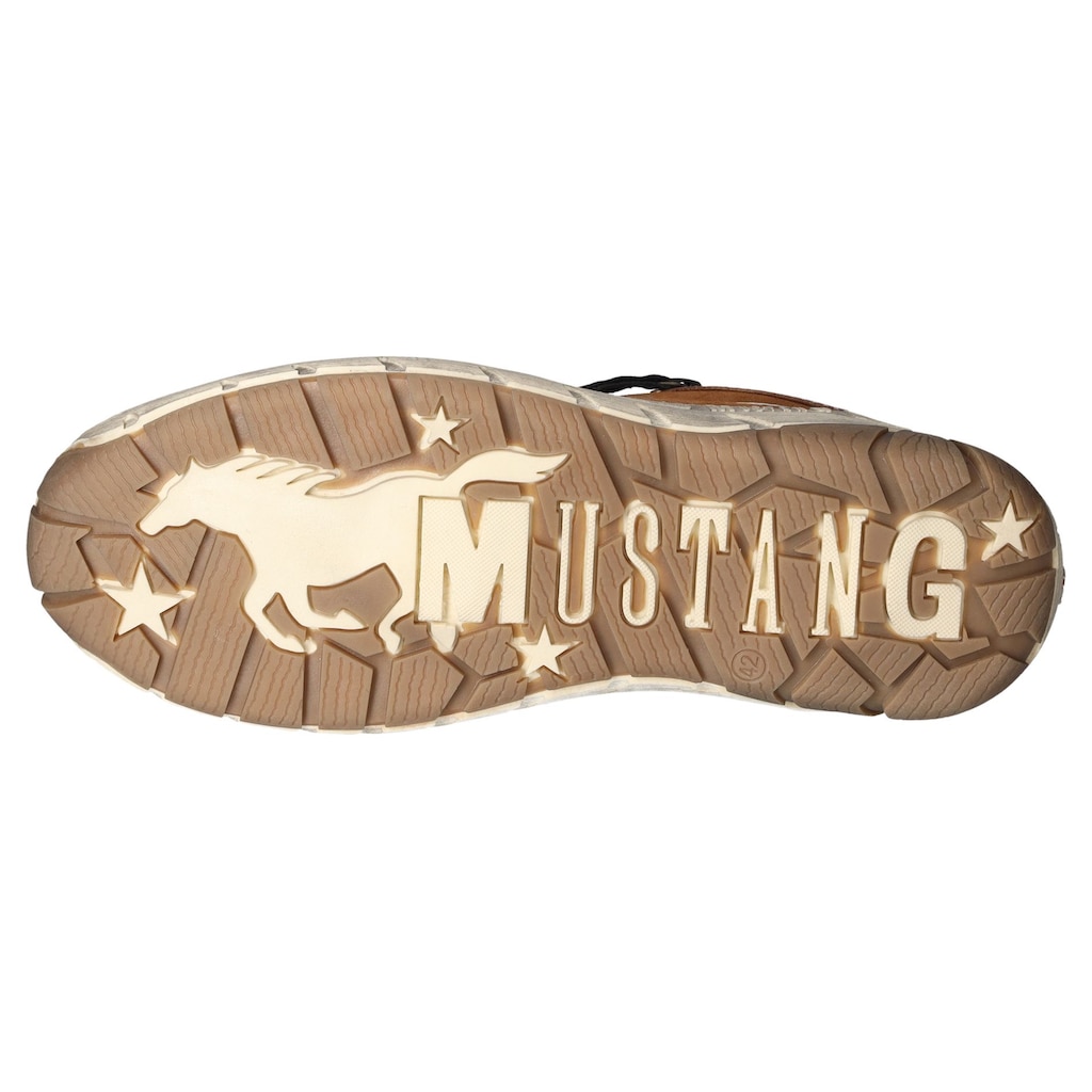 Mustang Shoes Sneaker, Freizeitschuh, Halbschuh, Schnürschuh mit seitlichem Reißverschluss