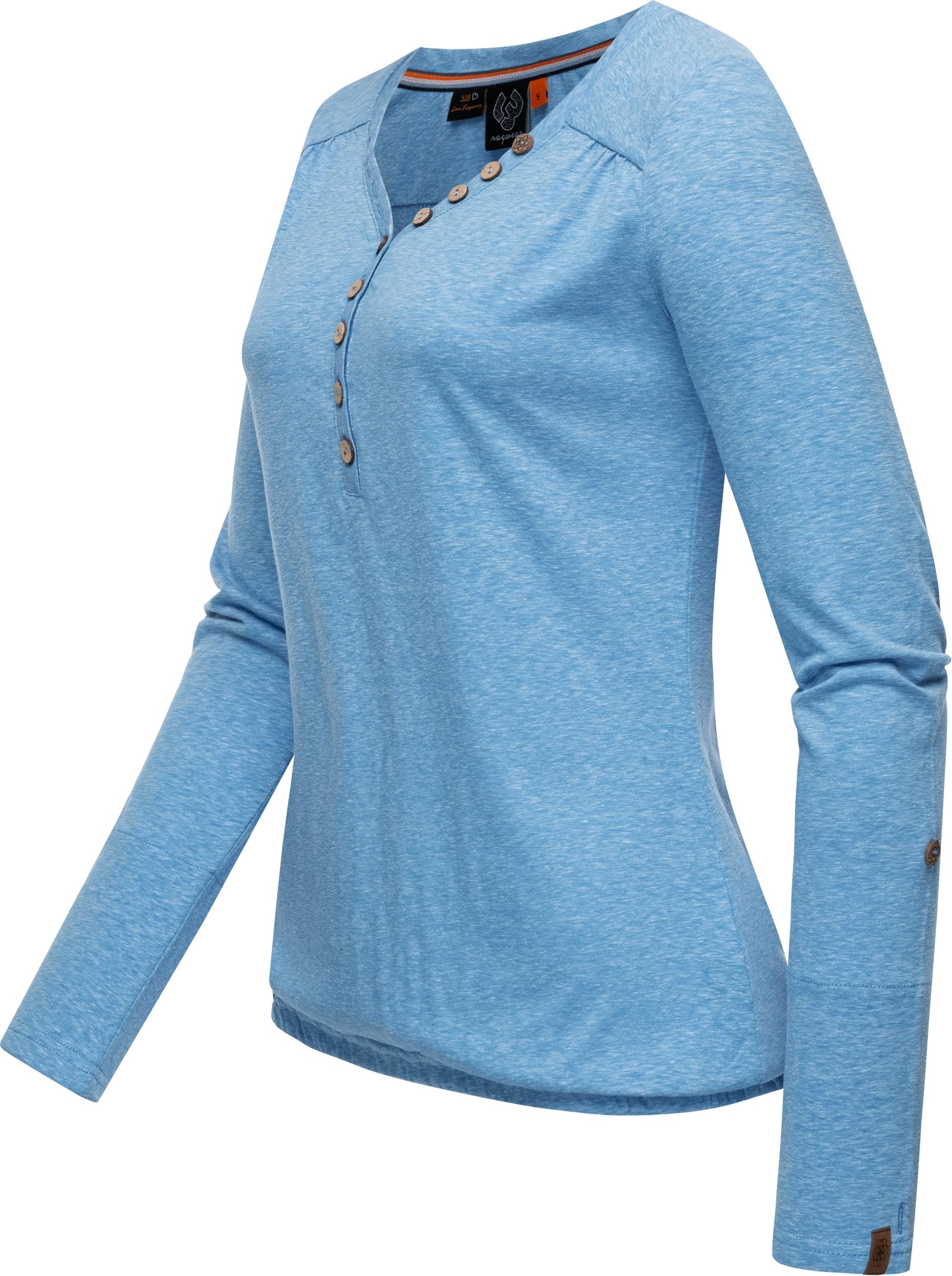 Knöpfen Longsleeve mit Stylisches »Pinchi Damen Melange«, bestellen | BAUR Langarmshirt für Ragwear