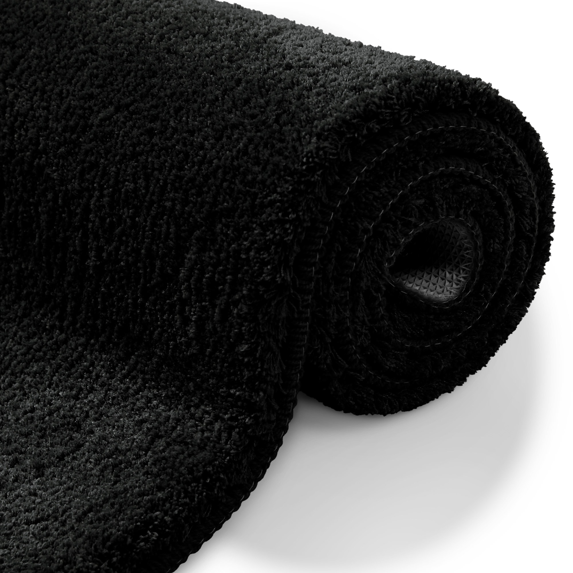 my home Badematte »Neele«, rutschhemmend beschichtet, schnell trocknend, Badteppich, getuftet, modern, Uni, antirutsch, flauschig, hochflor