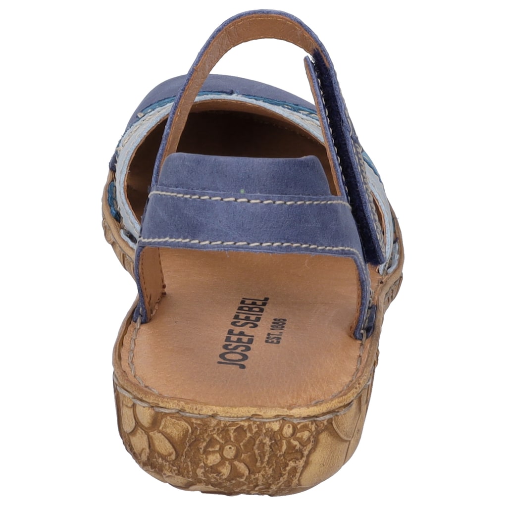 Schuhe Schuhtrends für Damen Josef Seibel Sandale »ROSALIE 44«, mit weich gepolsterter Innensohle blau-kombiniert