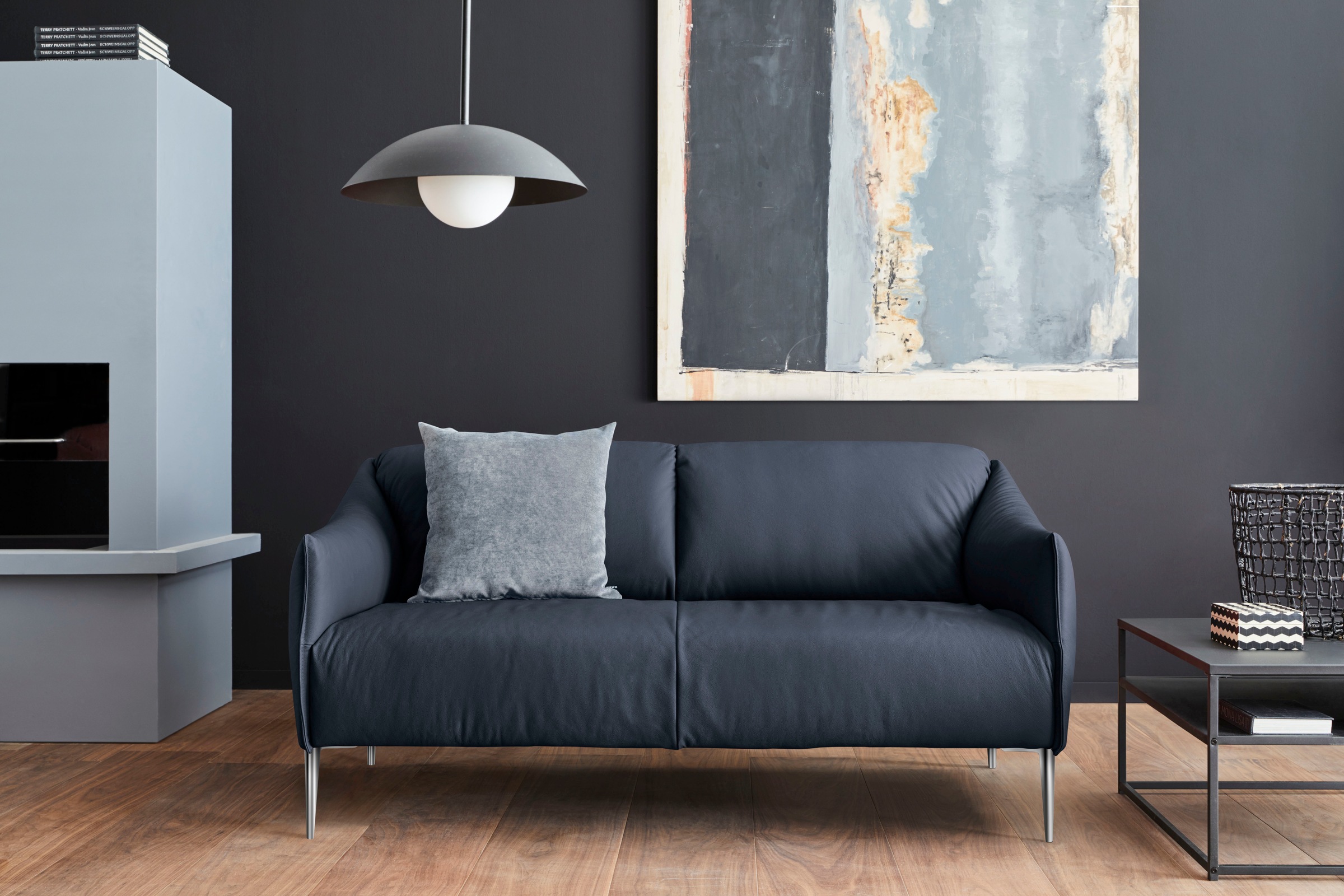 W.SCHILLIG 2,5-Sitzer "sally Design Sofa, bequem, zeitlos und elegant" mit Metallfüßen in Chrom glänzend, Breite 174 cm