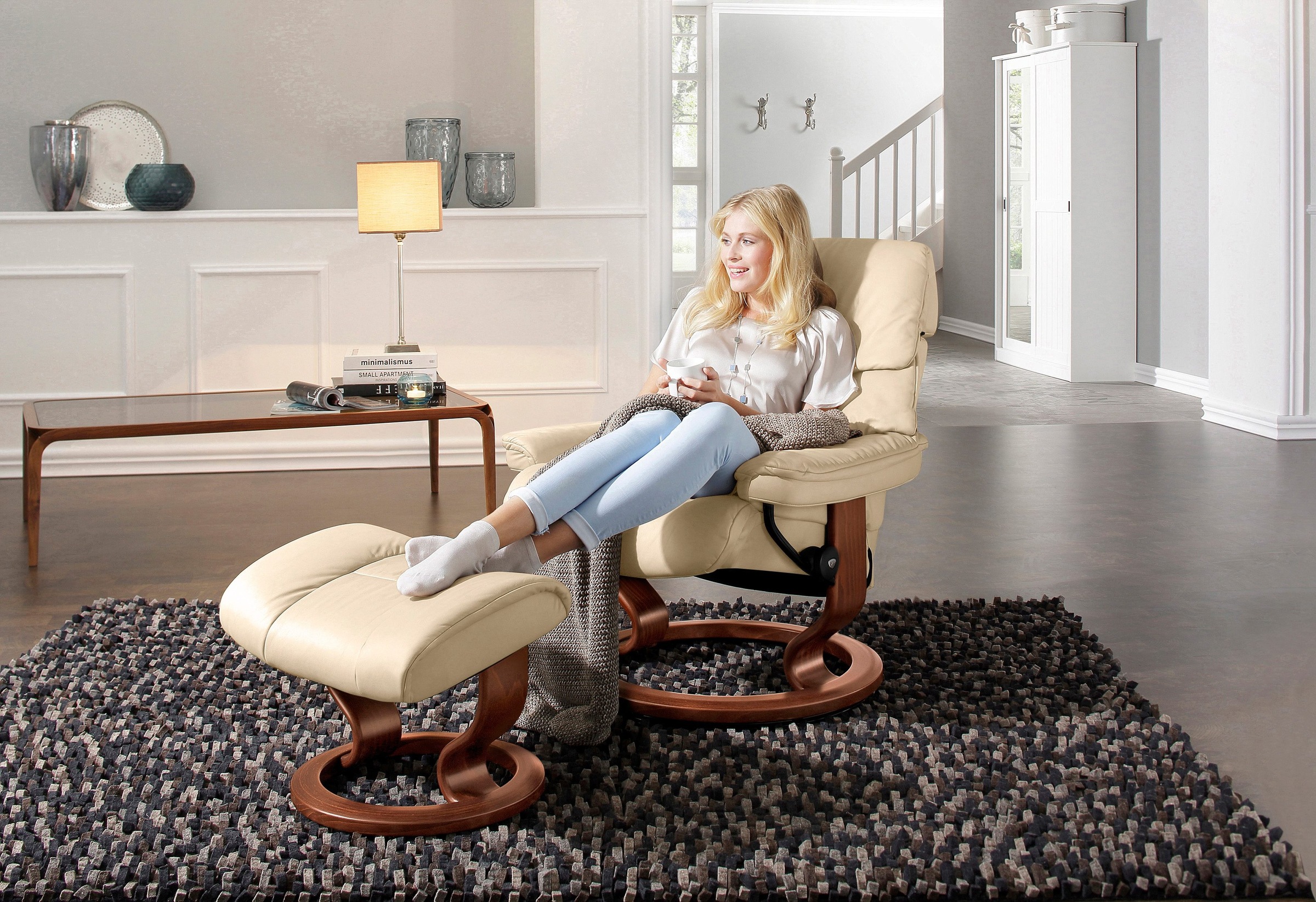 Stressless Relaxsessel "Ruby", (Set, Relaxsessel mit Hocker), mit Classic B günstig online kaufen
